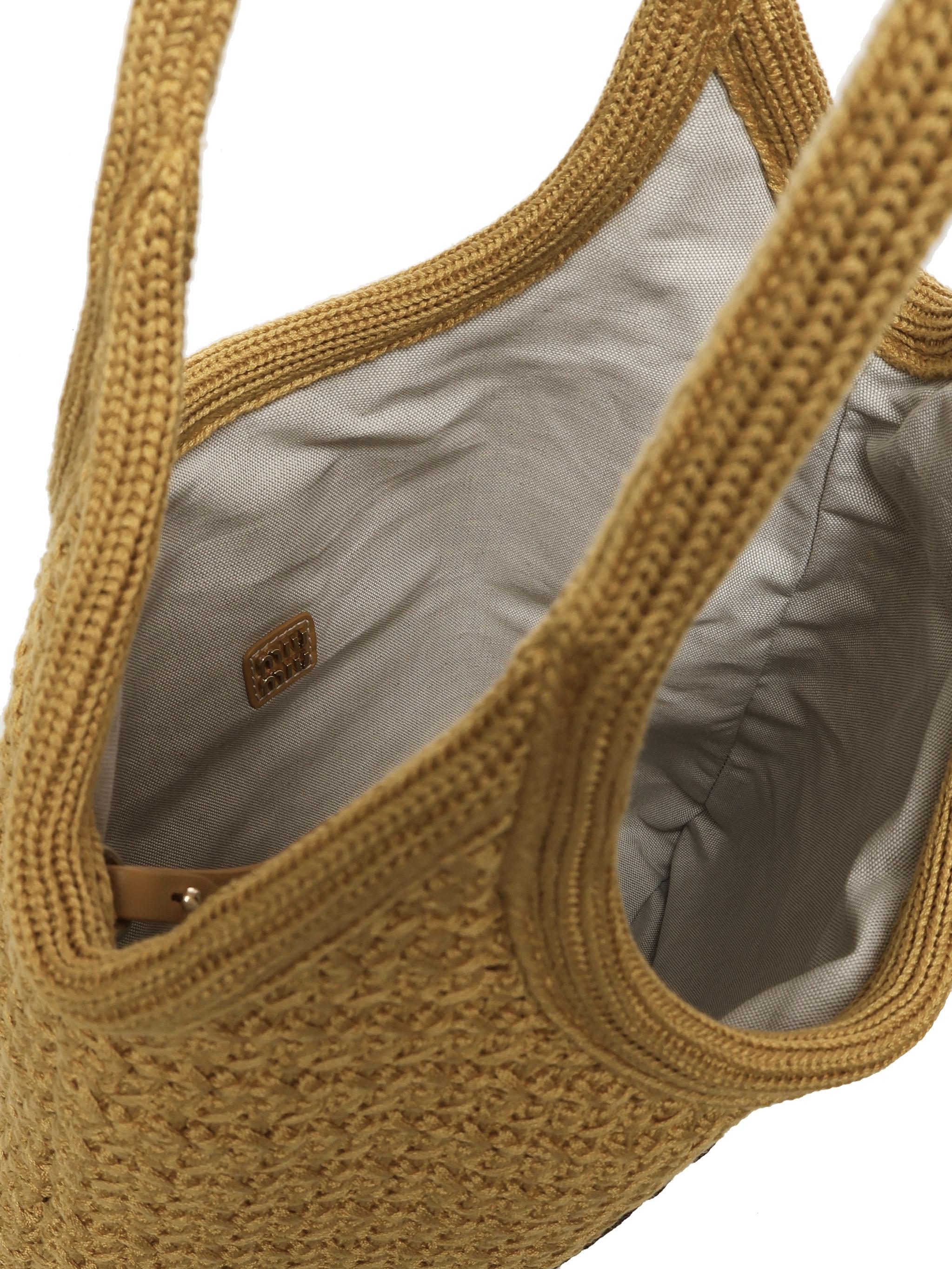 Tote bag IVY con logo 5BG231 ACQYF04GL MIU MIU