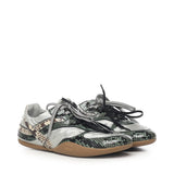 Sneakers Gymnasium in tessuto tecnico e Ayers stampa pitone 5E428E 3ZL4F04UJ MIU MIU