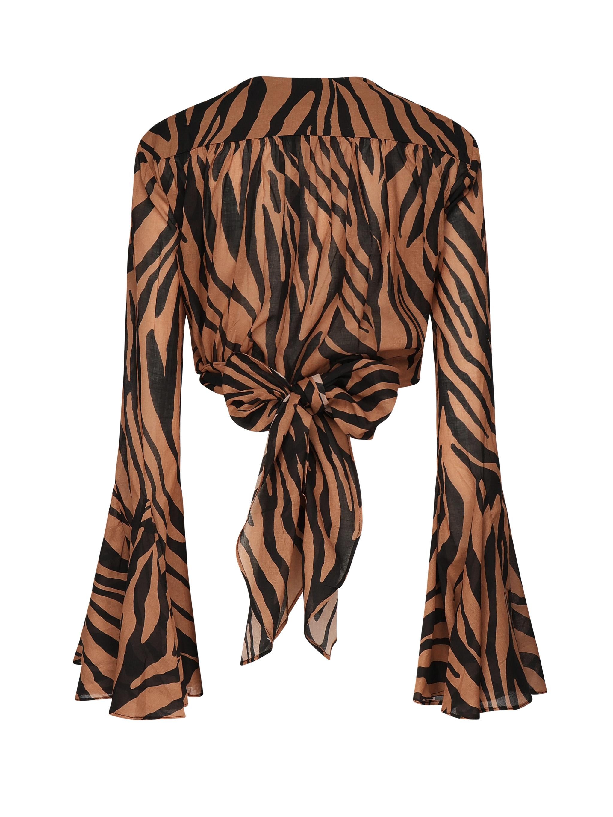 Top Wynn con stampa zebra TM170949B TNC130856 THE ANDAMANE
