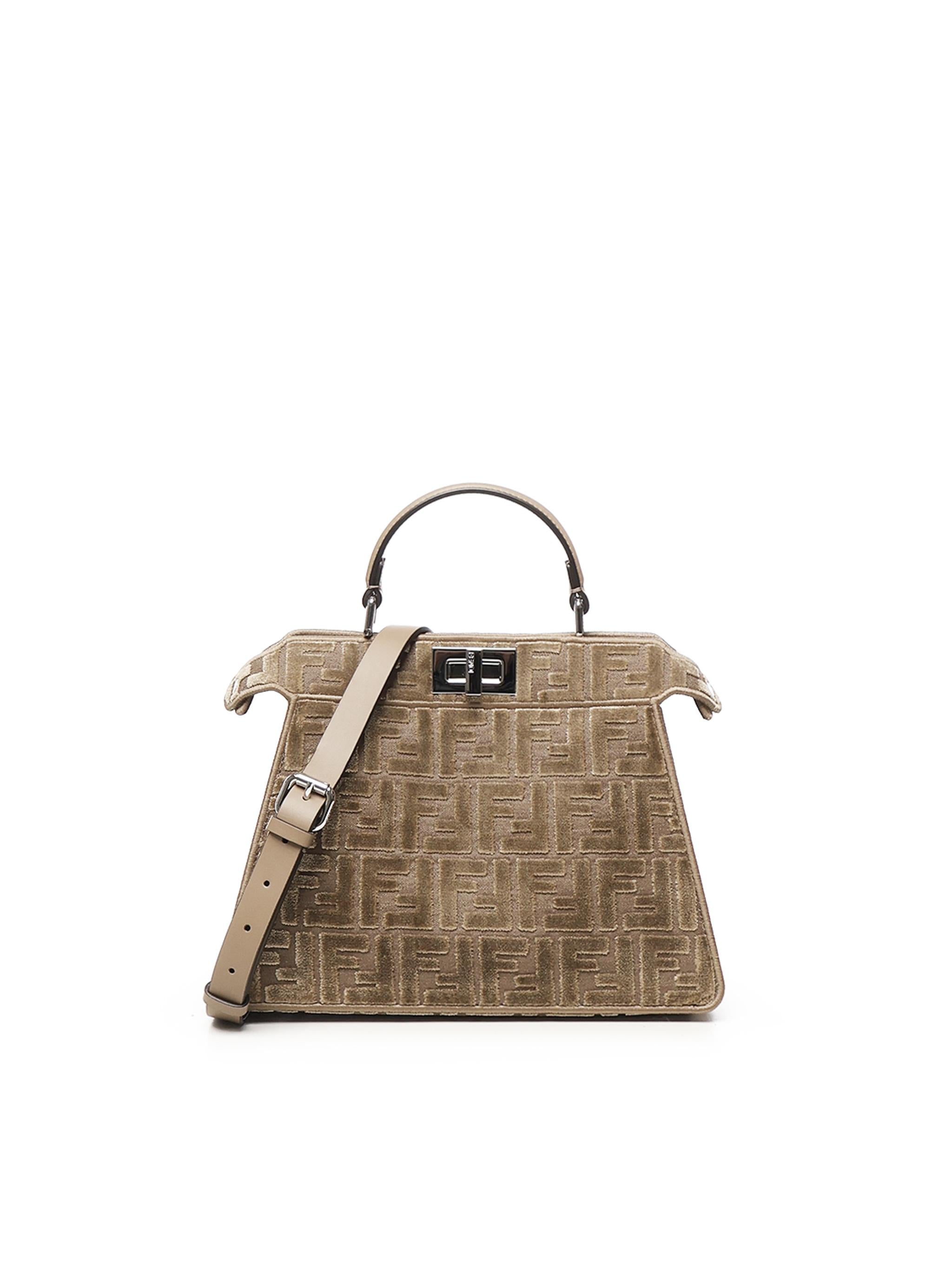 Borsa Peekaboo Small FF jacquard 8BN327 AT14F0EMR FENDI