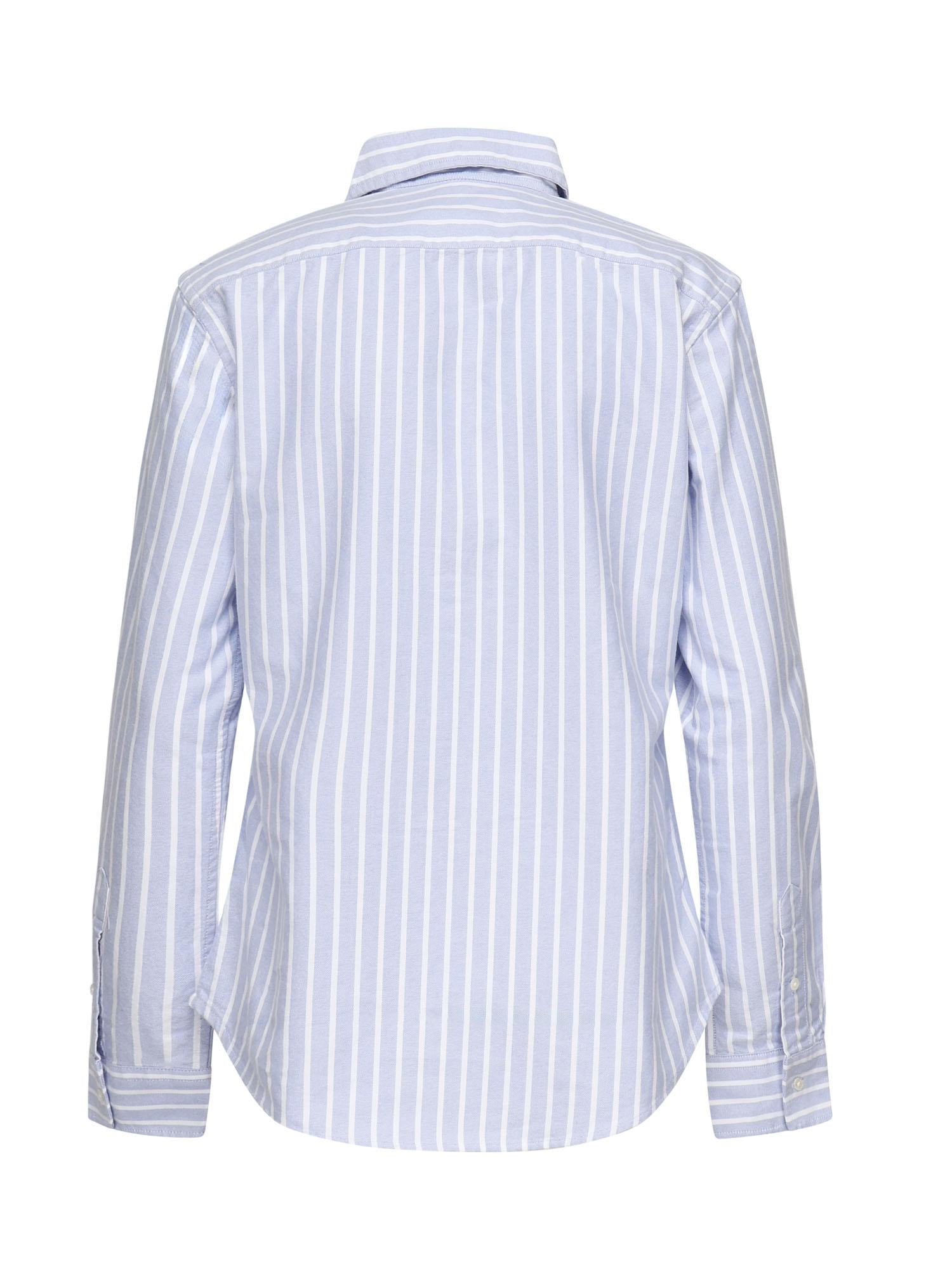 Camicia a righe Oxford con logo 211891377 004 POLO RALPH LAUREN