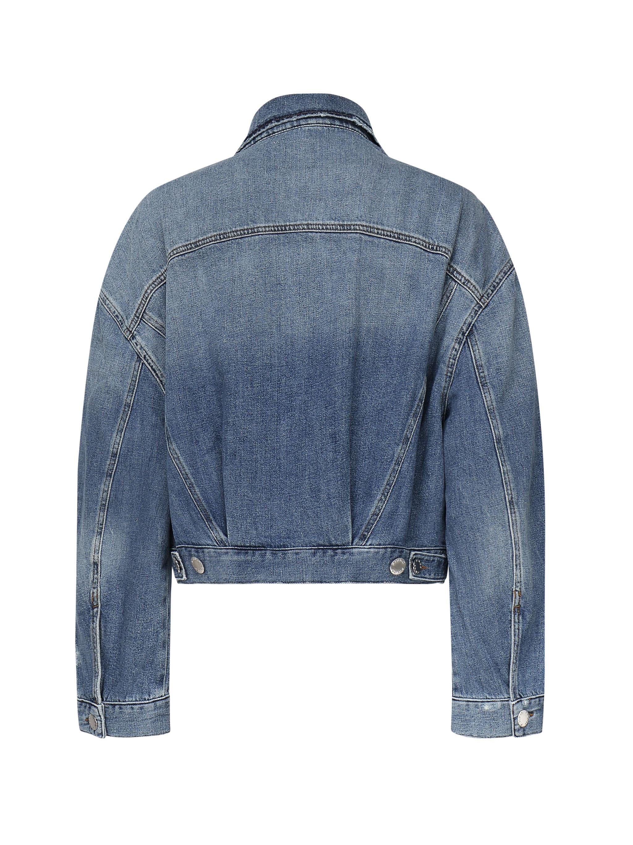 Giubbino jeans con taschini 104644 A2E1PJF PINKO