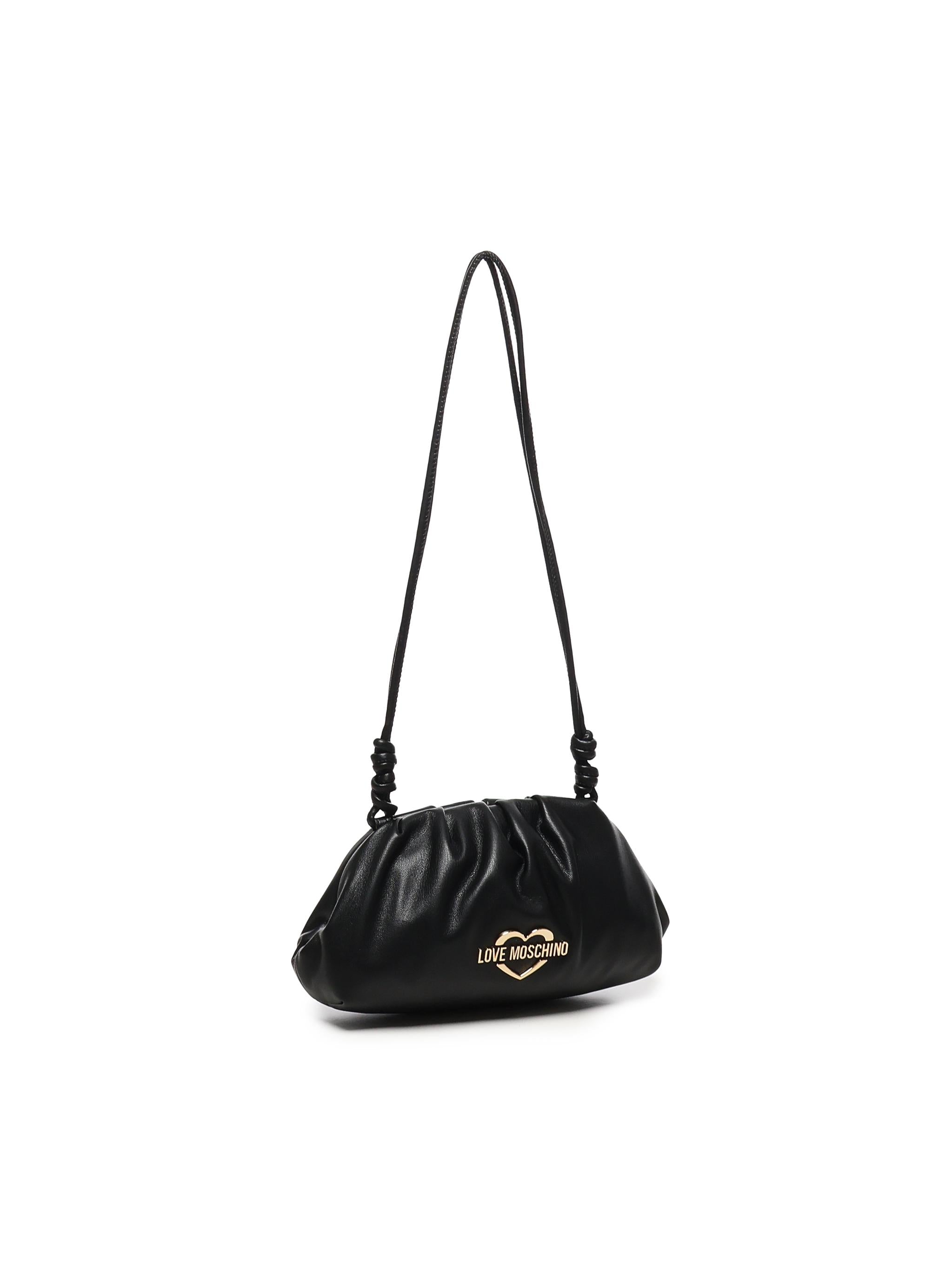 Borsa a tracolla in pelle<BR/> JC4286PP0MKK0 000 LOVE MOSCHINO