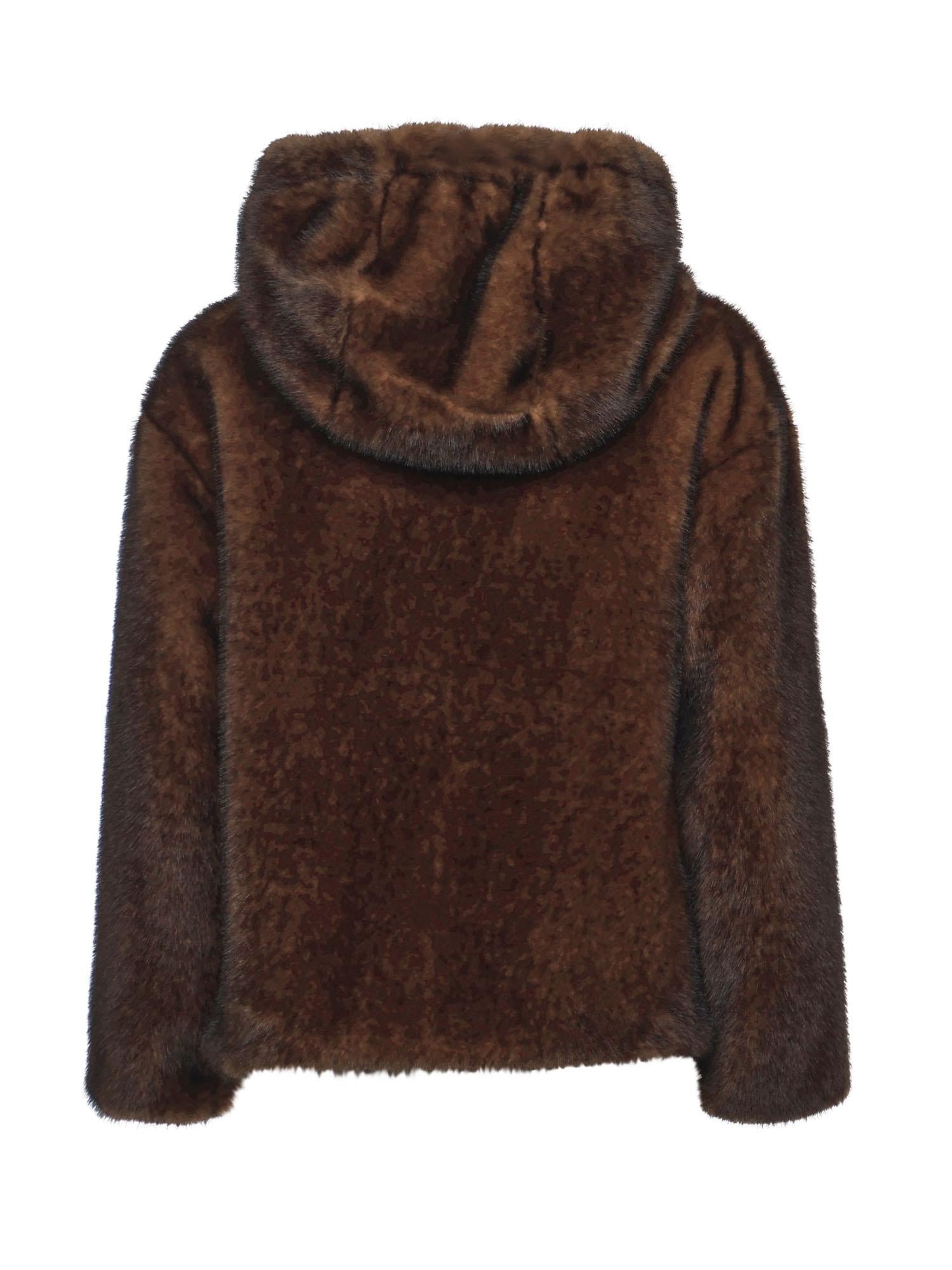 Giubbotto in shearling con cappuccio GI000318D 127398800 HERNO