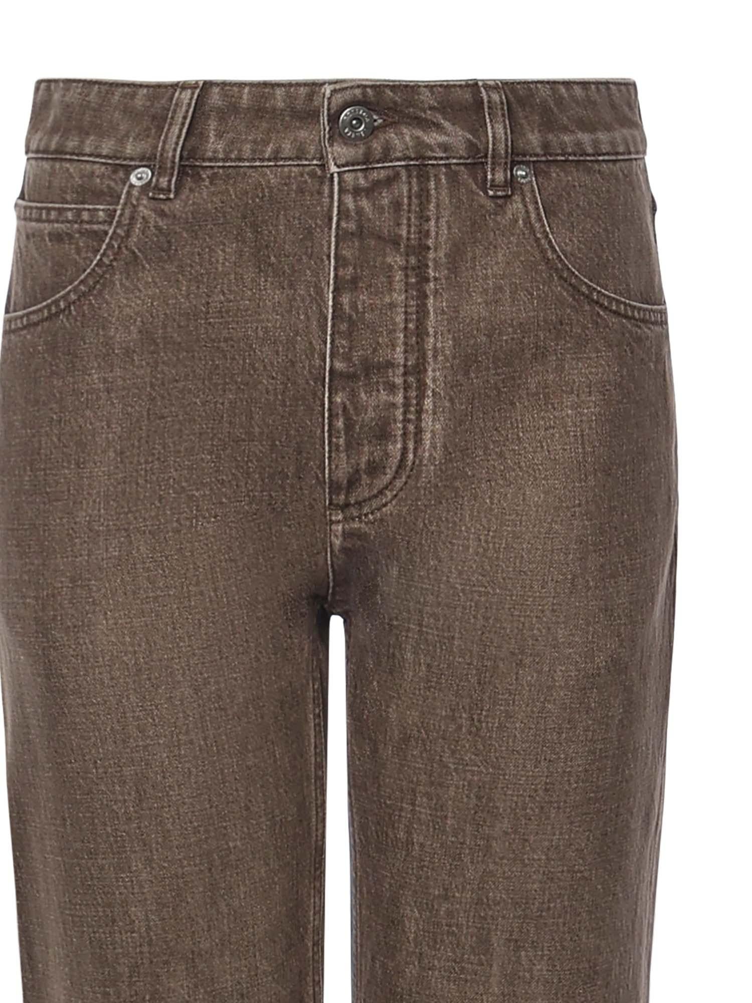 Jeans a gamba dritta in denim 841017 V4ZN02082 BOTTEGA VENETA