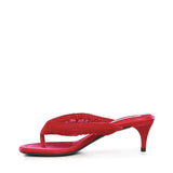 Mule infradito con tacco in velluto AA3S2003A014 426 ALAIA