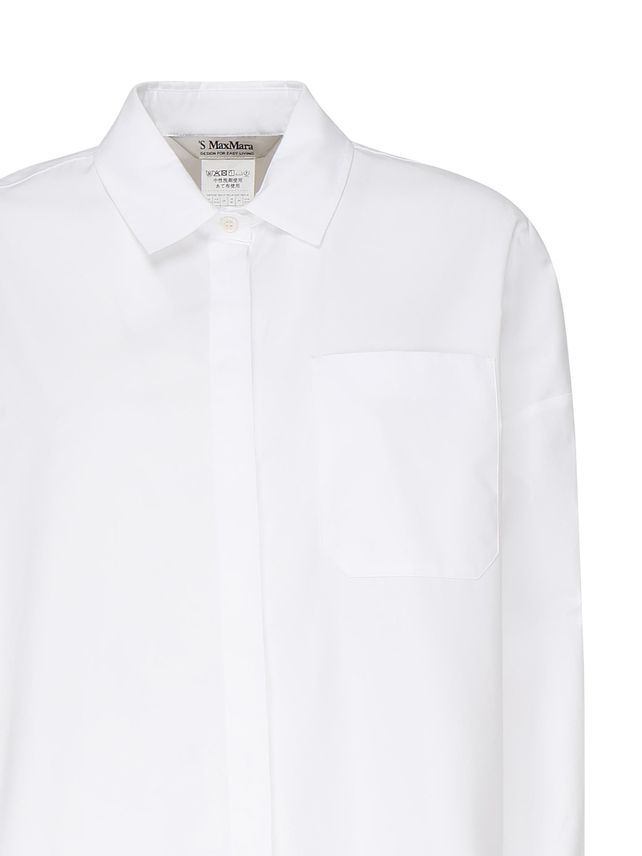 Camicia dritta in popeline 2519191013600 001 'S MAX MARA