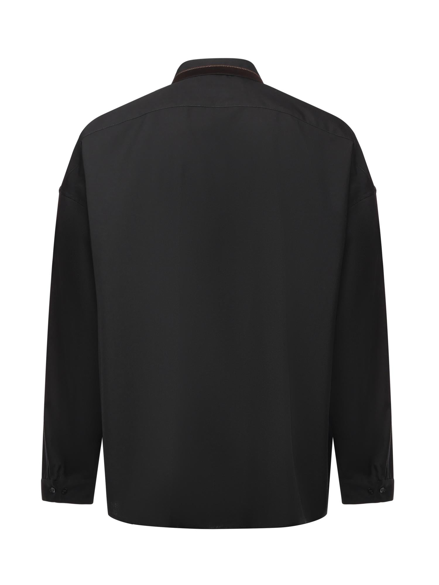 Camicia in lana con logo CUMU0061Q1 TW83900N99 MARNI