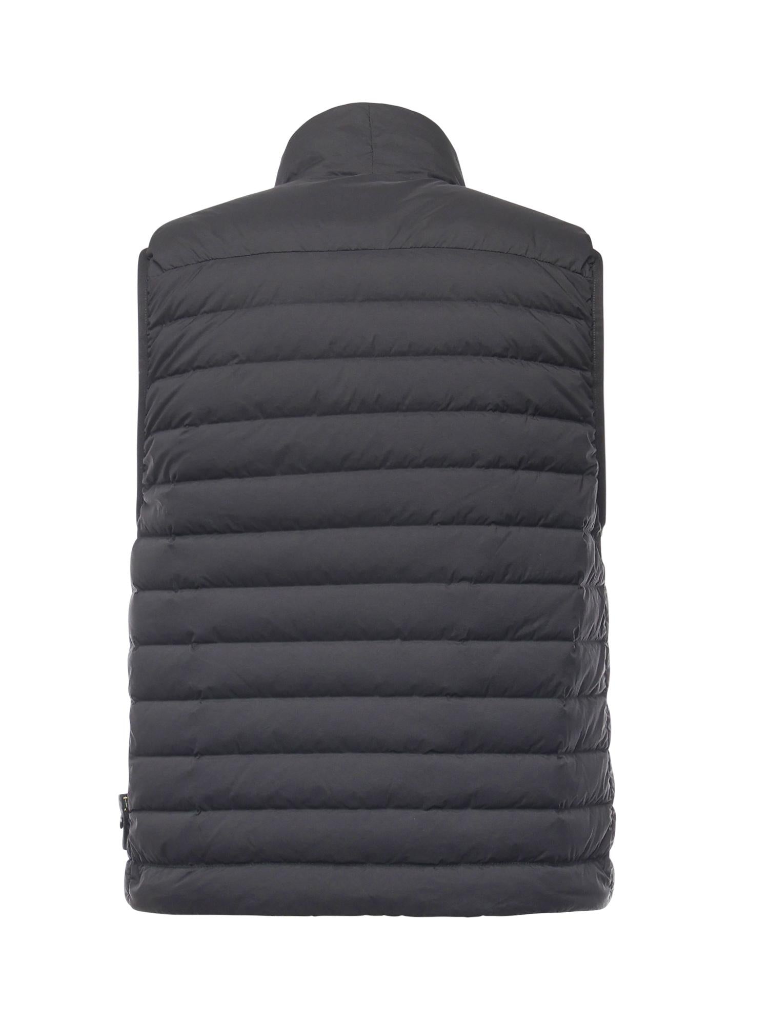 Gilet in piuma in nylon con logo K2S15G100004 S0183V0029 STONE ISLAND