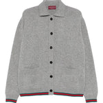 Cardigan L/S POLO/NK CRDGN URBAN GREY/MC 848257 XKE92 1084 1084 GUCCI