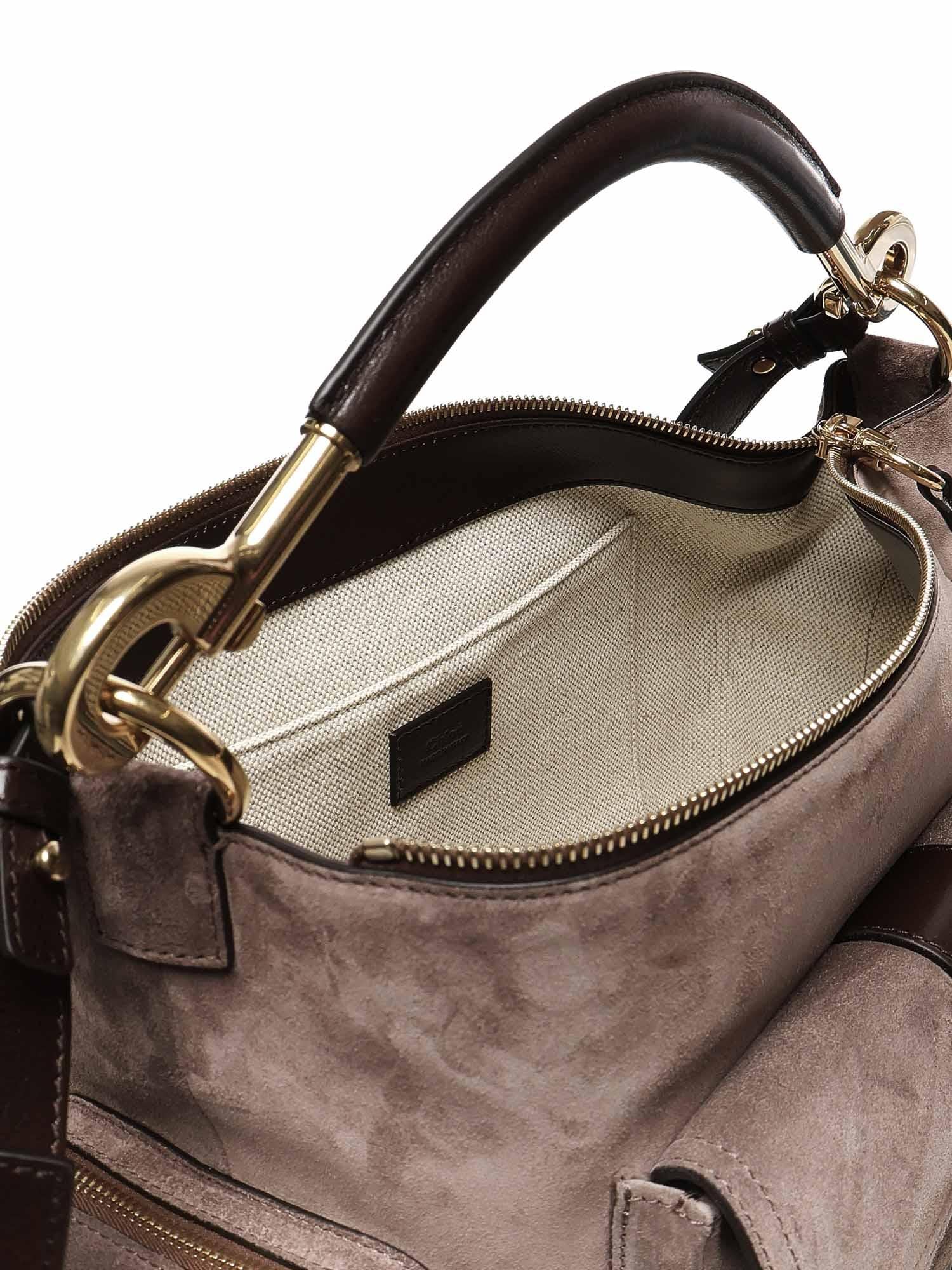 Camera bag in pelle scamosciata CHC25US533P37 080 CHLOÉ