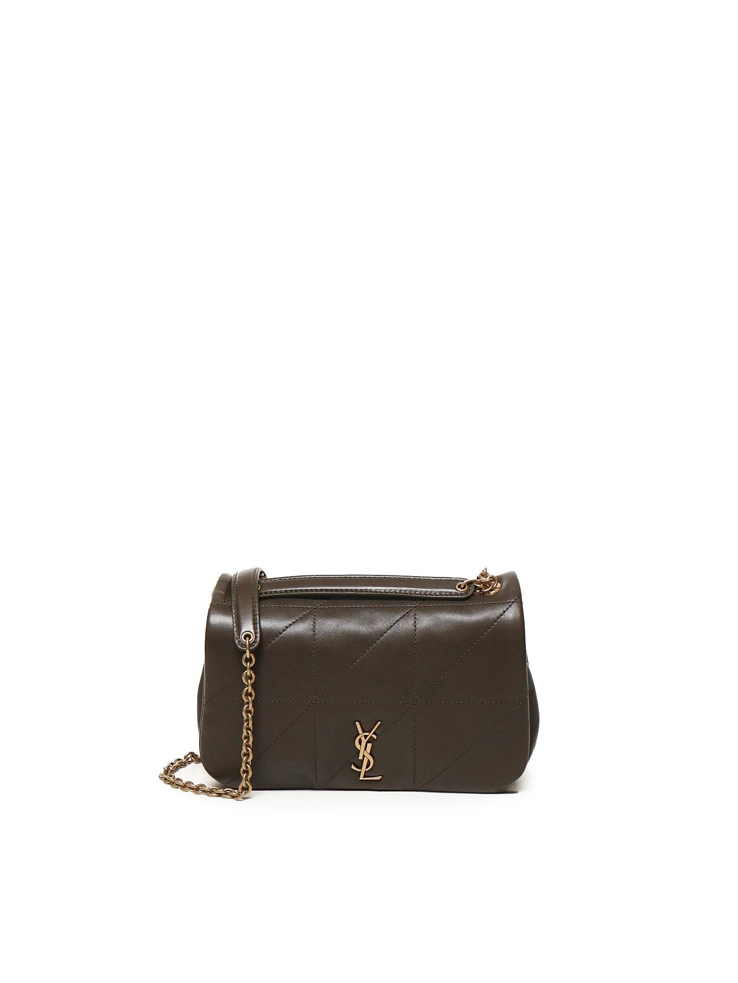 Mini Borsa jamie con catena in pelle d'agnello 766754 AAB323212 SAINT LAURENT