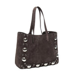 Borsa tote Nellcote media in suede 6W0B0R79 JET0TO VALENTINO GARAVANI