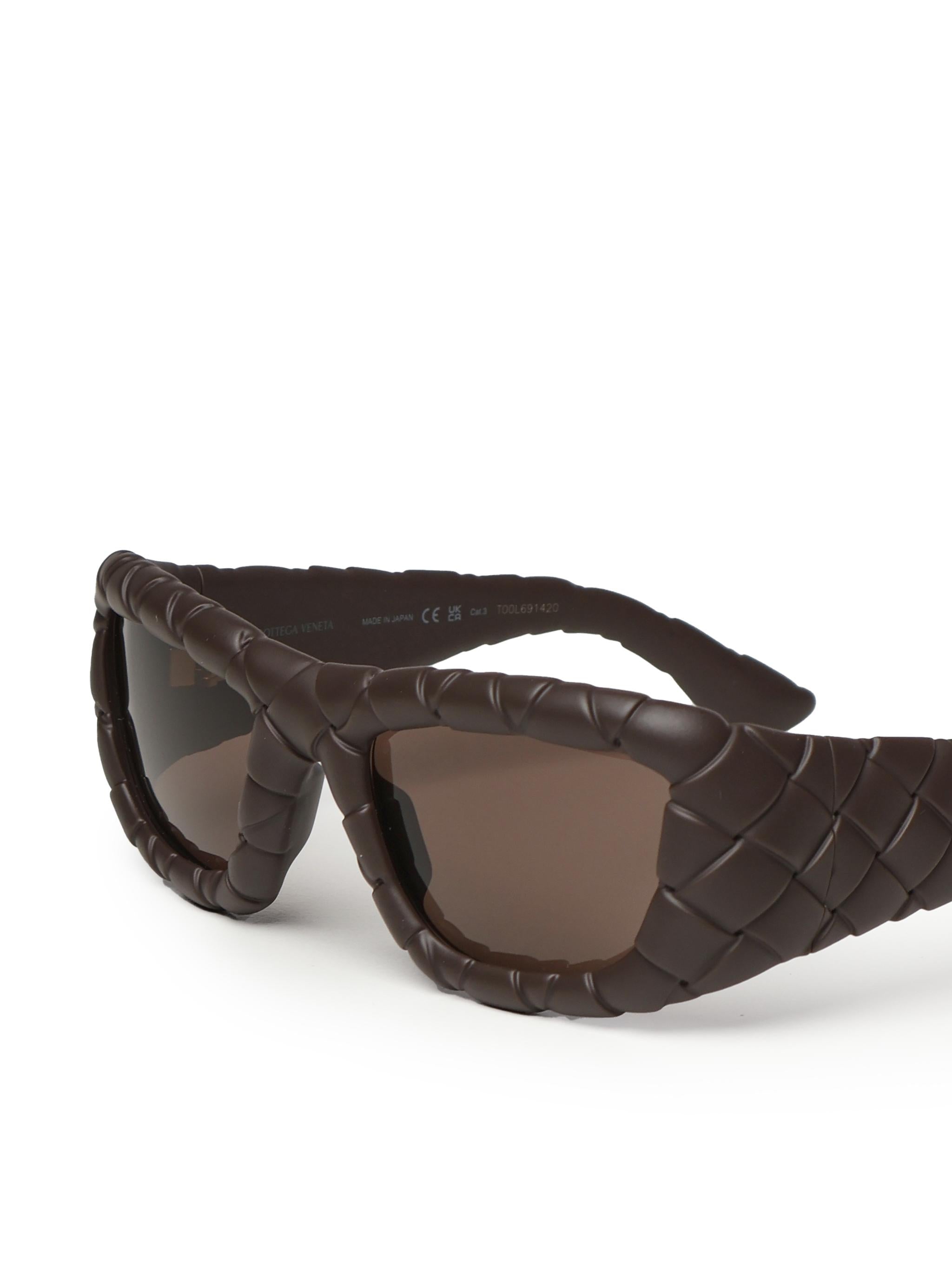 Occhiali da sole rettangolari in acetato 779523 VBL801033 BOTTEGA VENETA