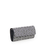 Portafoglio in pelle full strass con tracolla 103765 A20DZZFN PINKO