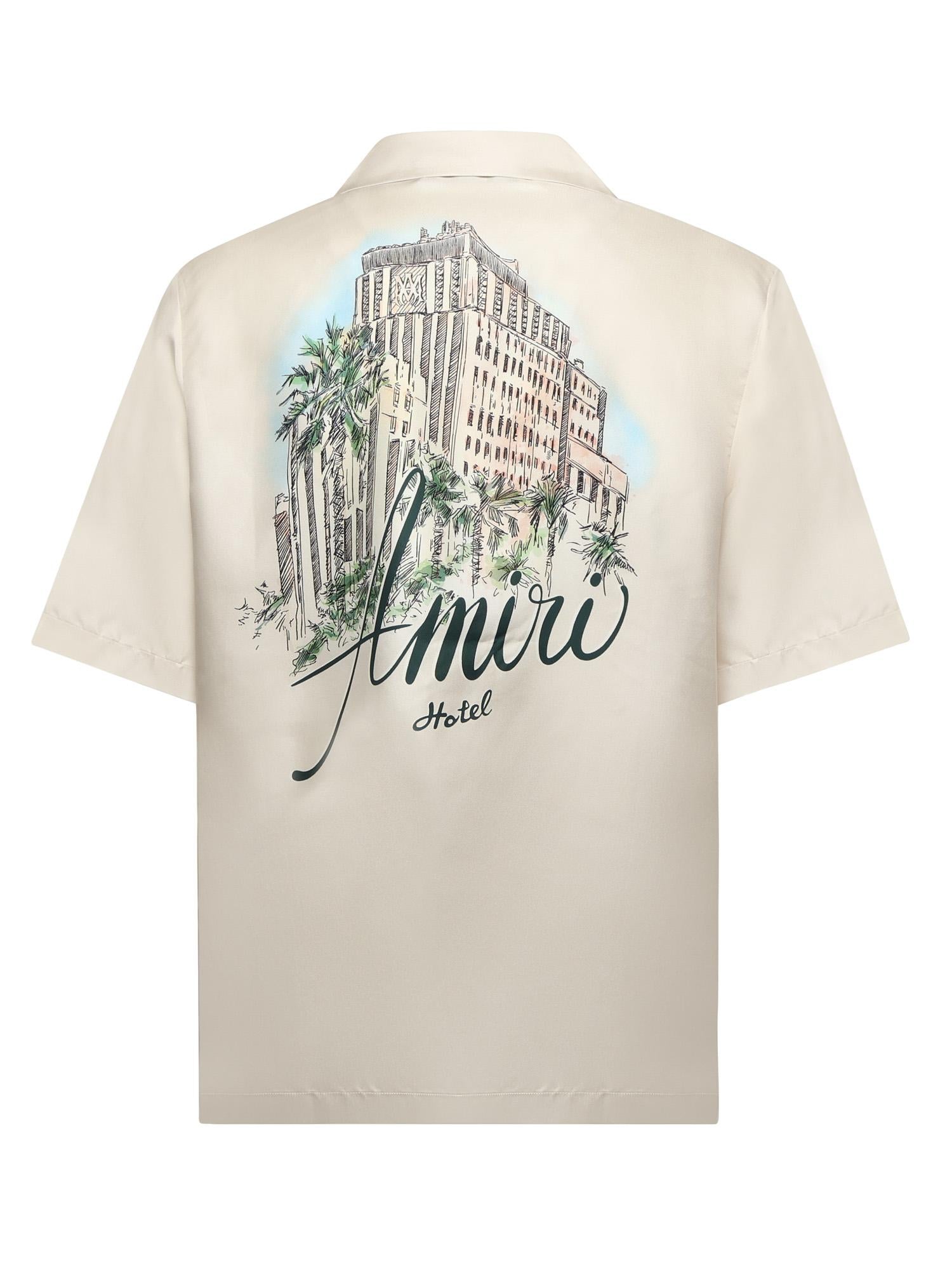 Camicia Bowling hotel in seta AMSTCA1206 271 AMIRI