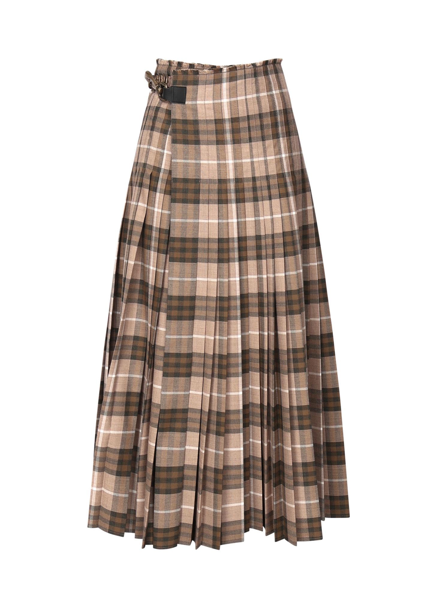 Gonna plissettata con Burberry Check 8099551 C1465 BURBERRY