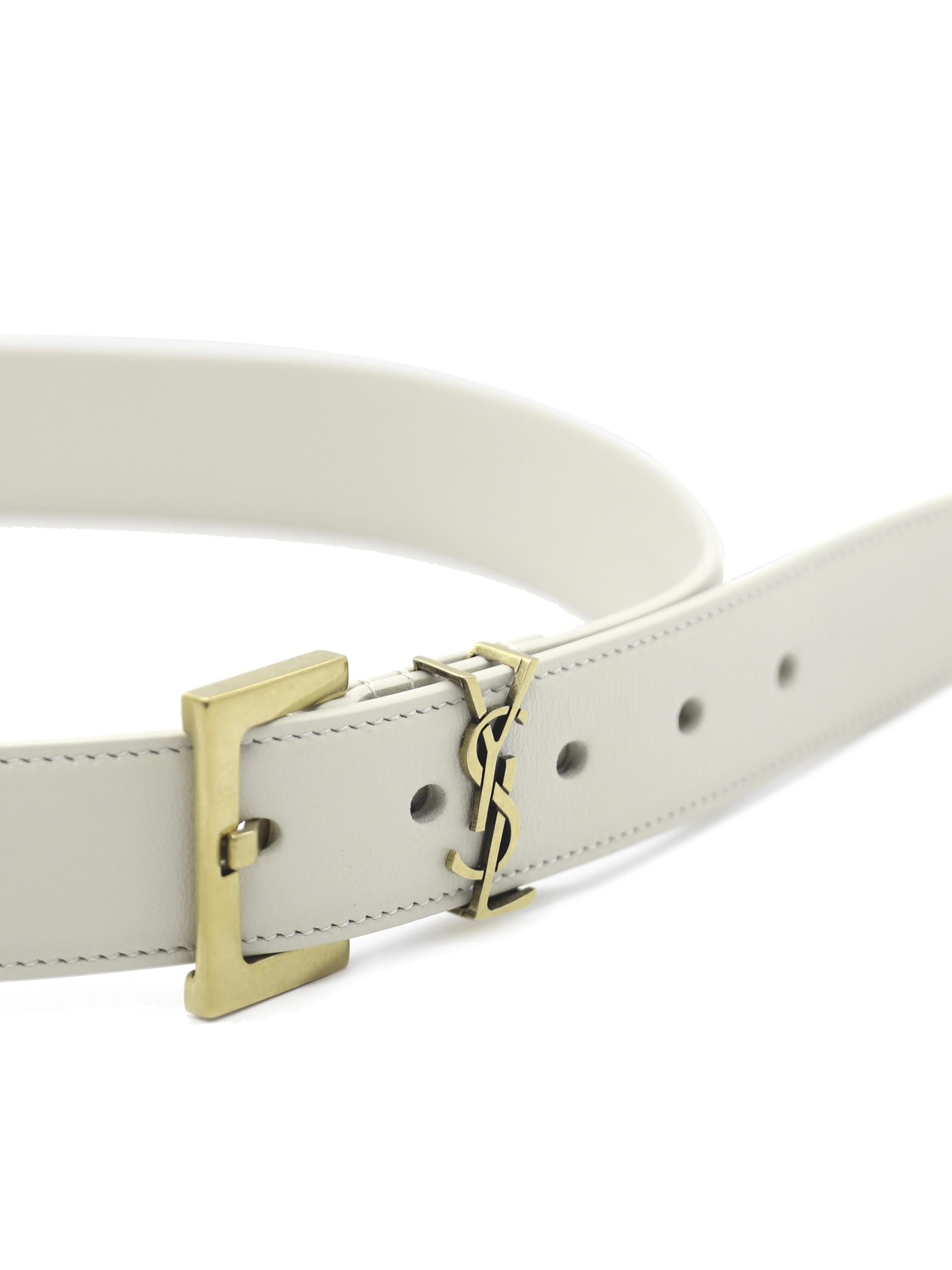 Cintura cassandre in pelle box lucida 634437 BOO0W9207 SAINT LAURENT