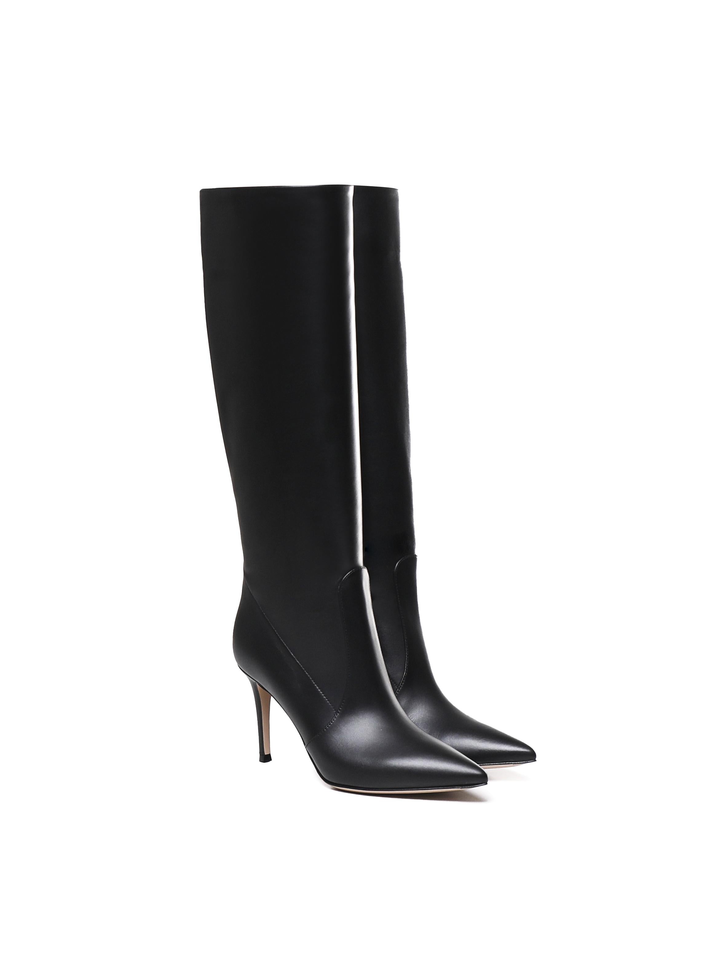 Stivali Hansen in pelle di vitello G80626 85RICVGI GIANVITO ROSSI