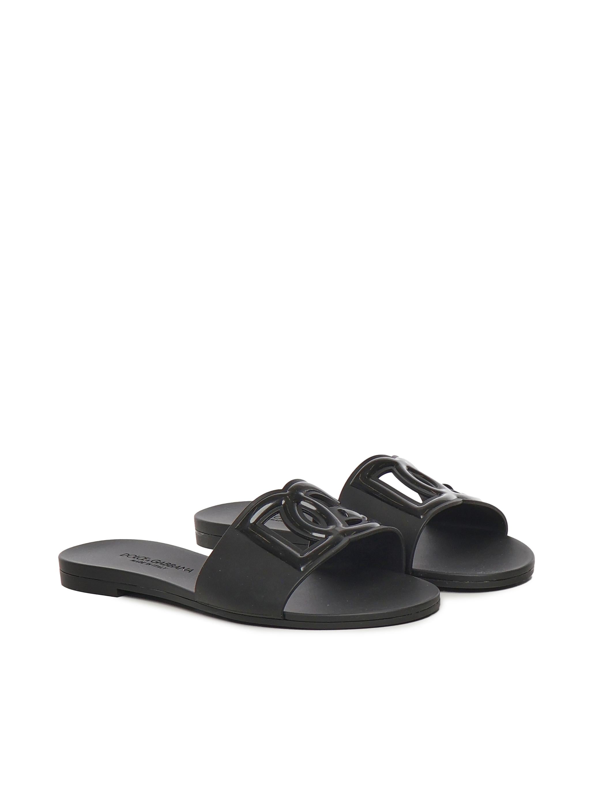 Slide beachwear in gomma CW2215 AN99480999 DOLCE & GABBANA