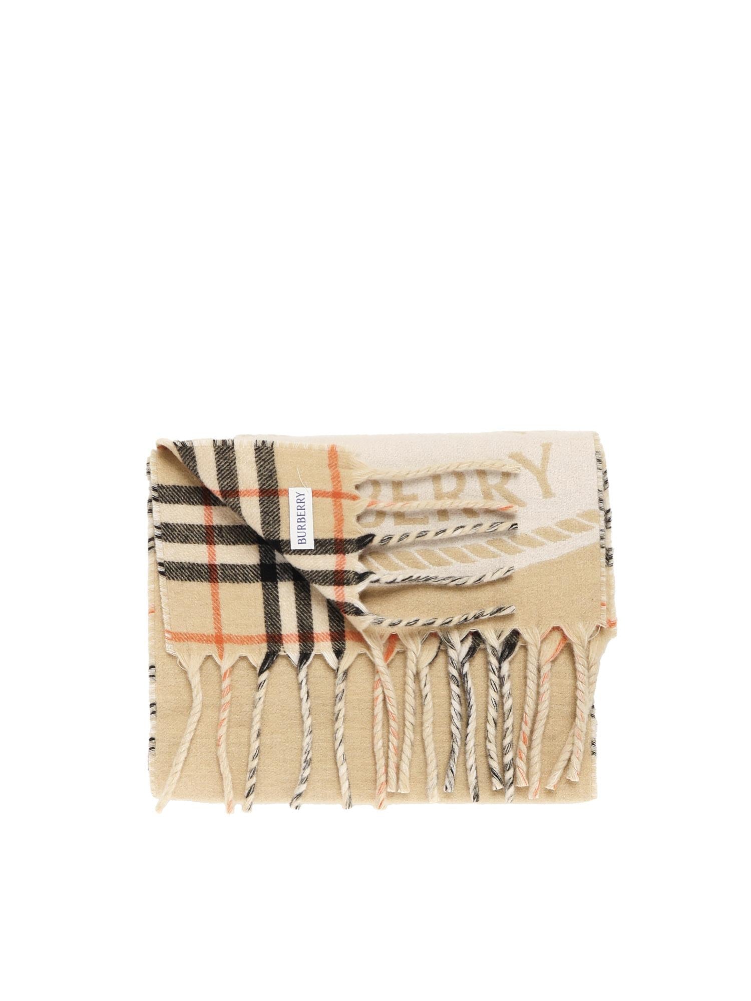 Sciarpa reversibile con logo 8109751 A2021 BURBERRY