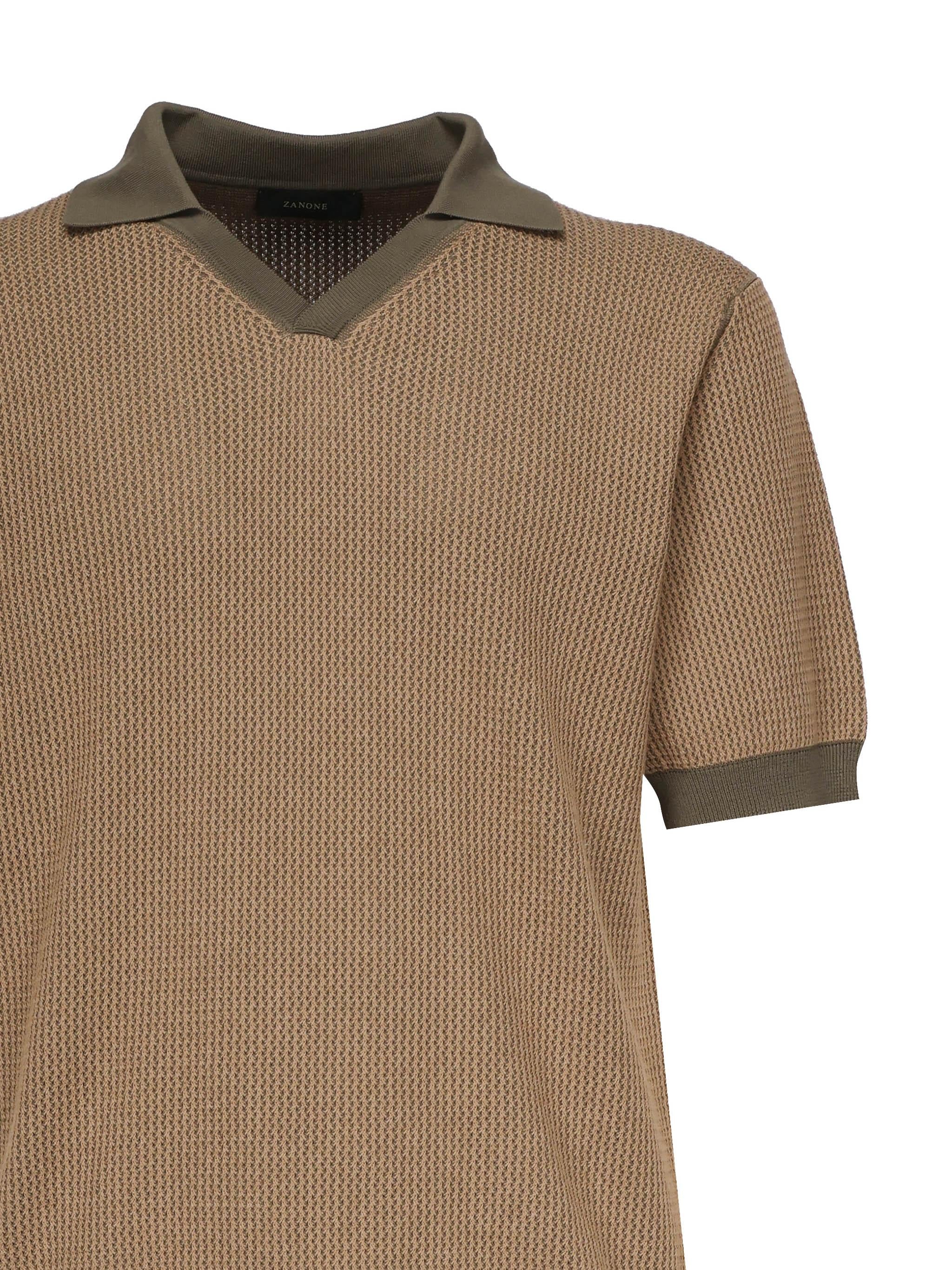 Polo in crêpe di cotone<BR/> 810192 ZN322Z5528 ZANONE