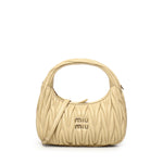 Borsa hobo Wander in nappa matelassé 5BC125 AN88F0K57 MIU MIU