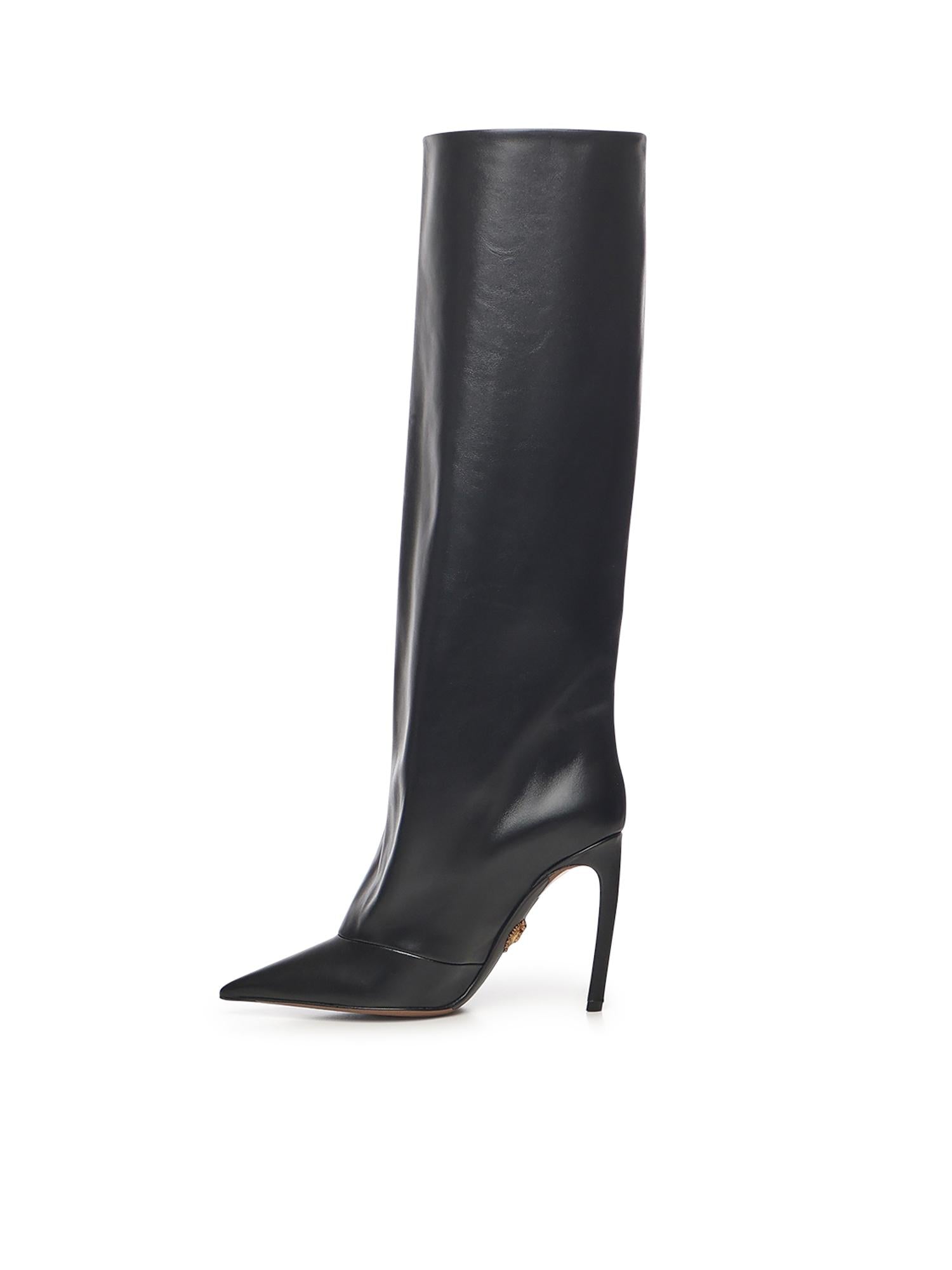 Stivale Devotion in pelle CU1223 AO83180999 DOLCE & GABBANA