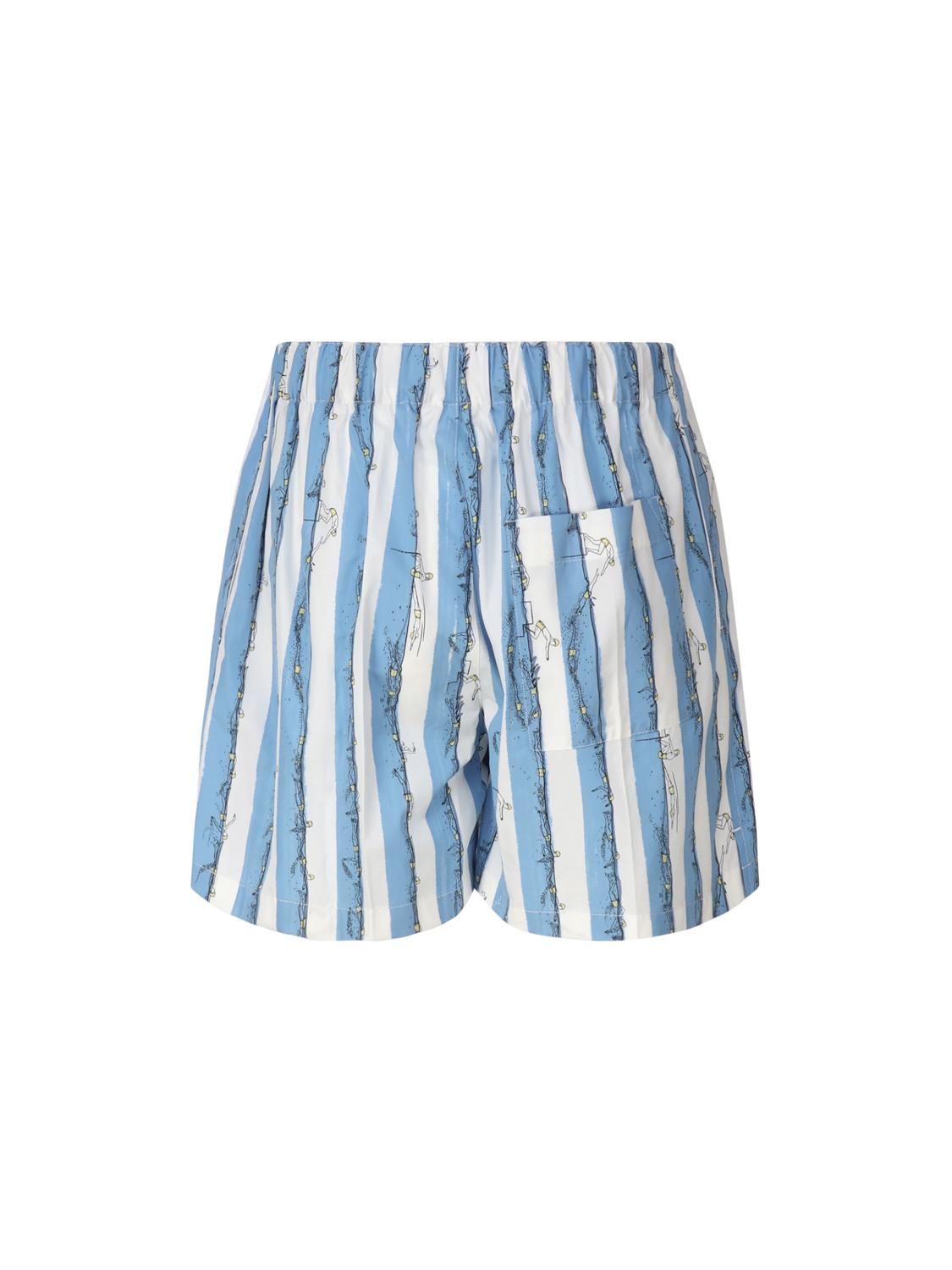 Shorts in cotone stampato<BR/> 761327 V3PX04257 BOTTEGA VENETA