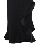 Abito in viscosa con volant 105781 A2Q2Z99 PINKO