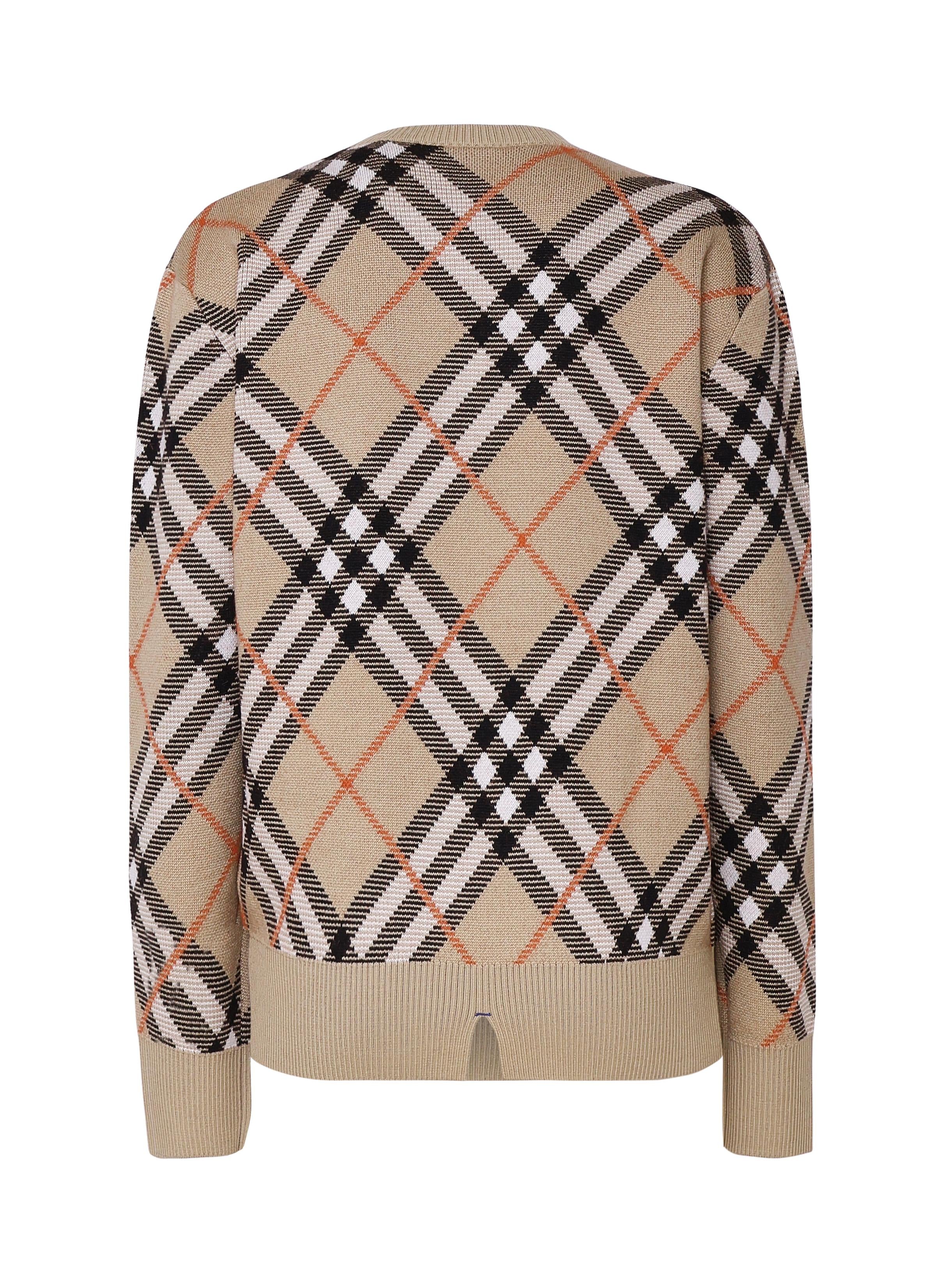 Maglioncino in cashmere Vintage check 8093486 B9368 BURBERRY