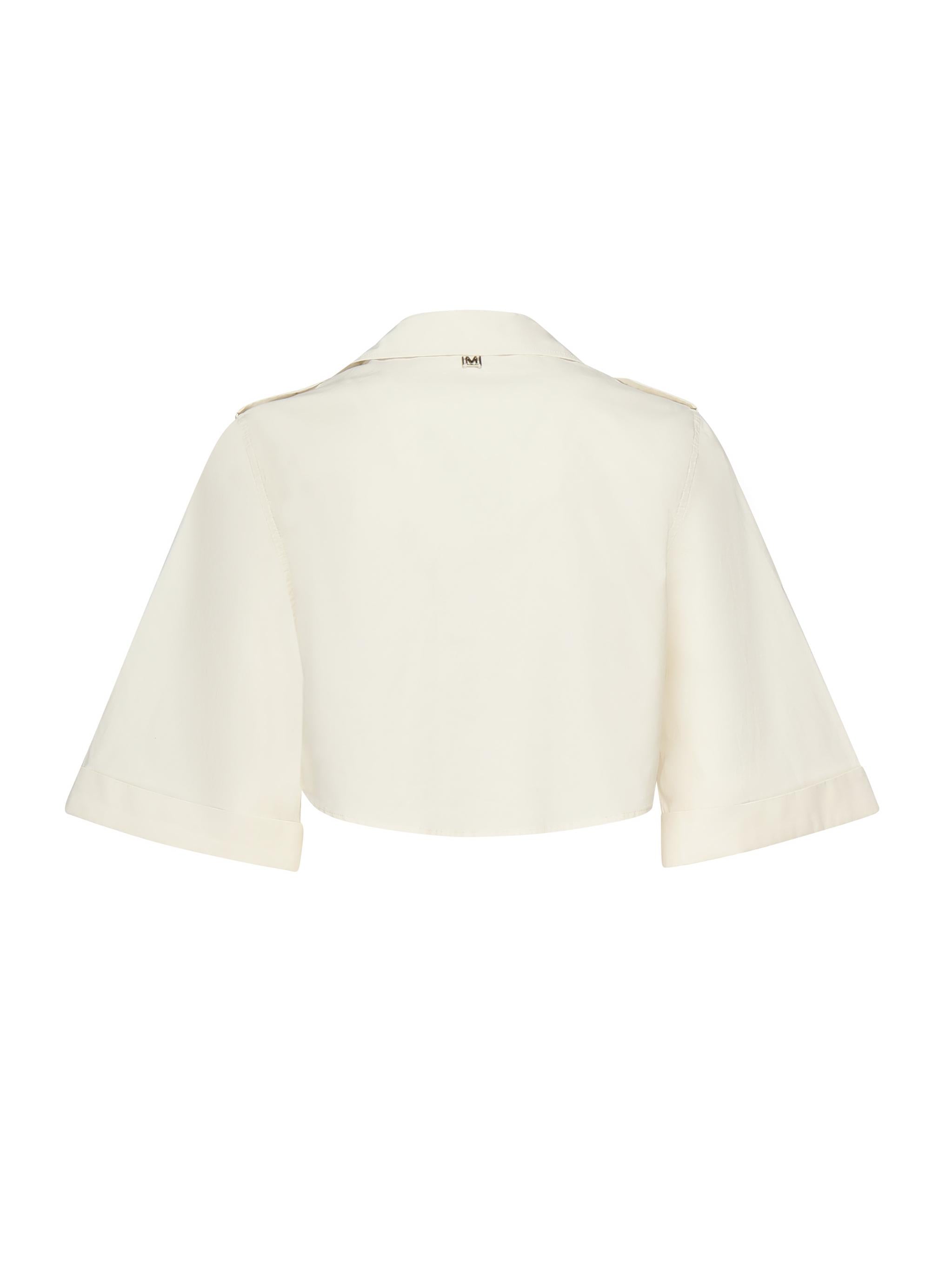 Camicia cropped con tasche 5GGH27 7315AG053 MARCIANO BY GUESS