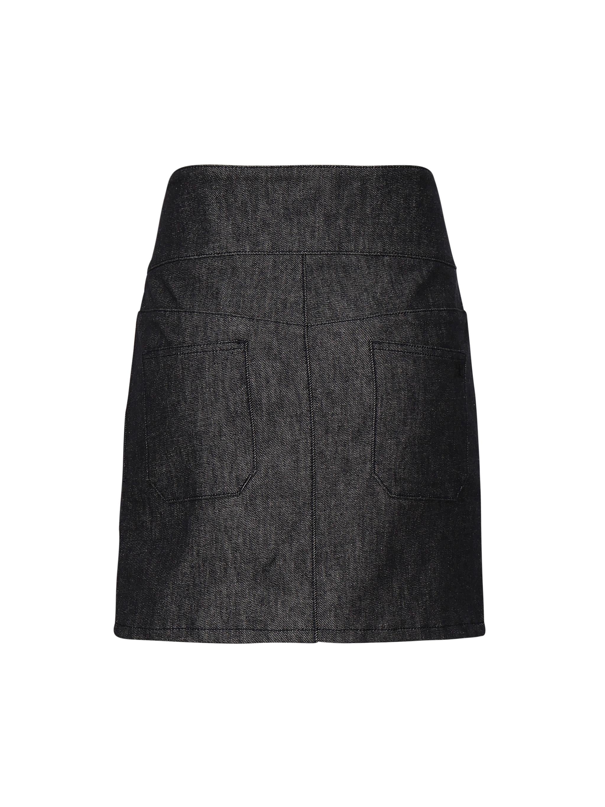 Minigonna in denim con cintura 225DJU271DE0035 9011 COURREGES