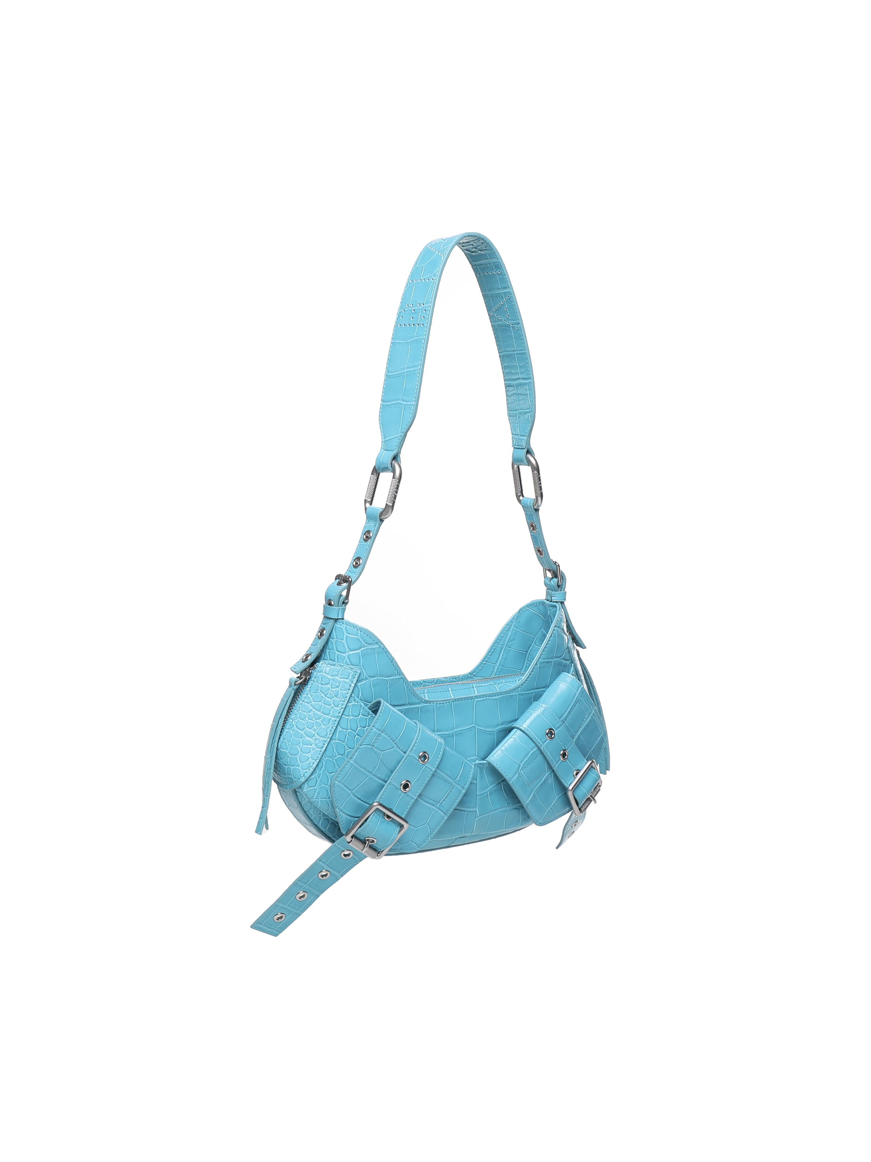 Borsa a spalla Y2K.001 FBBP70001COC -TURCHESE/NIKEL BIASIA