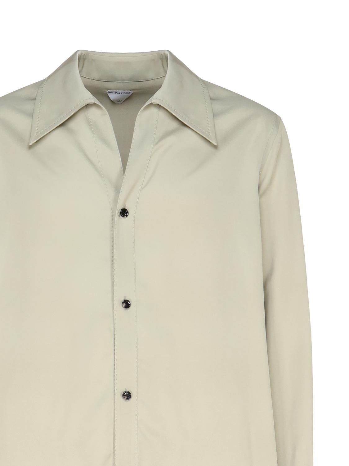 Camicia in twill di viscosa 762714 V35E01575 BOTTEGA VENETA