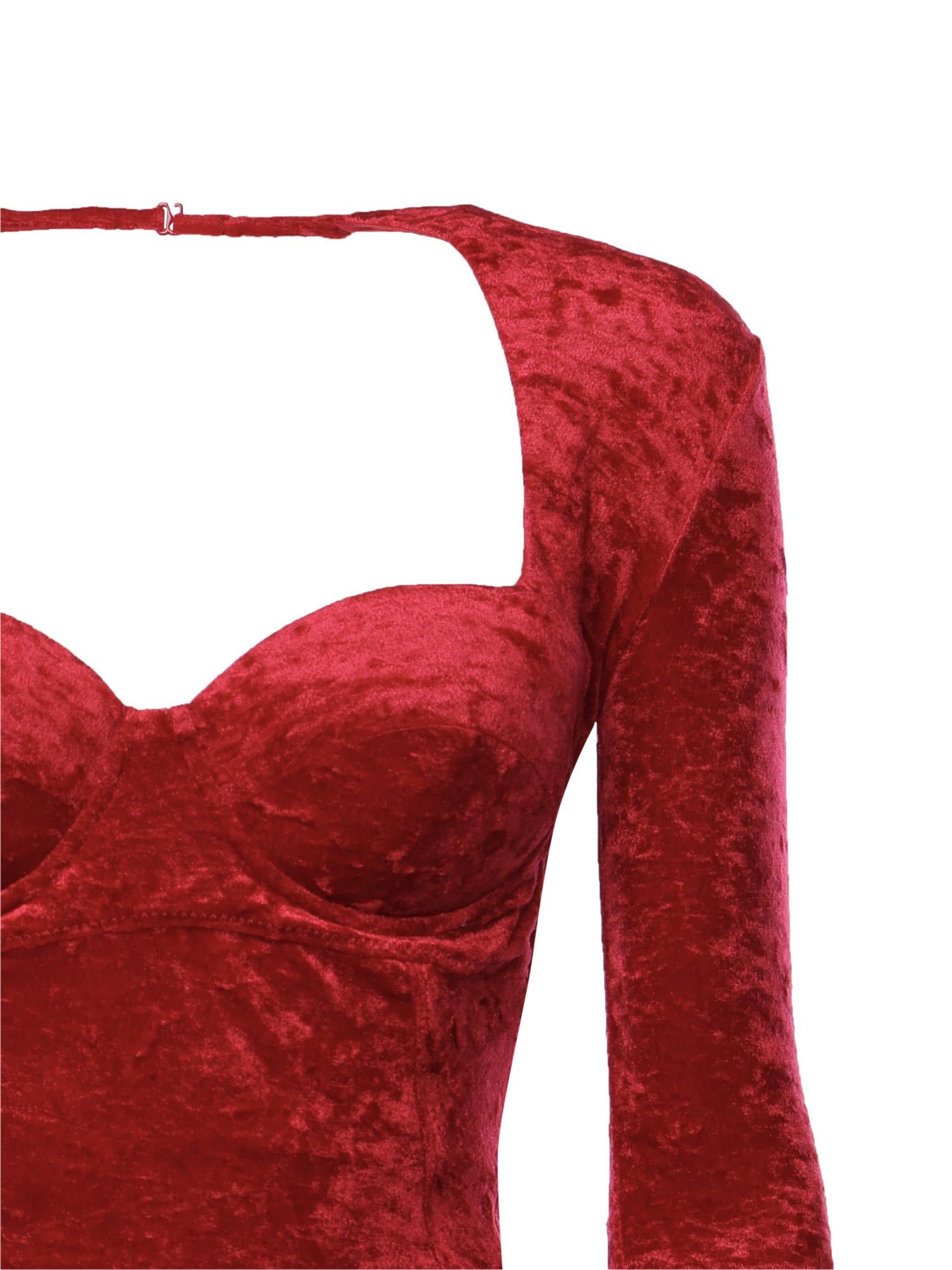 Abito maxi drappeggiato in jersey di velluto 850642 TCV146105 BALENCIAGA