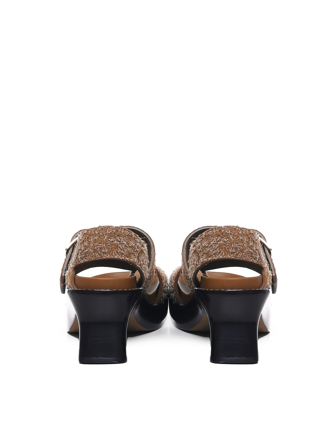 Sandalo in pelle scamosciata spazzolata L814465X92 LOEWE EASE2530 LOEWE