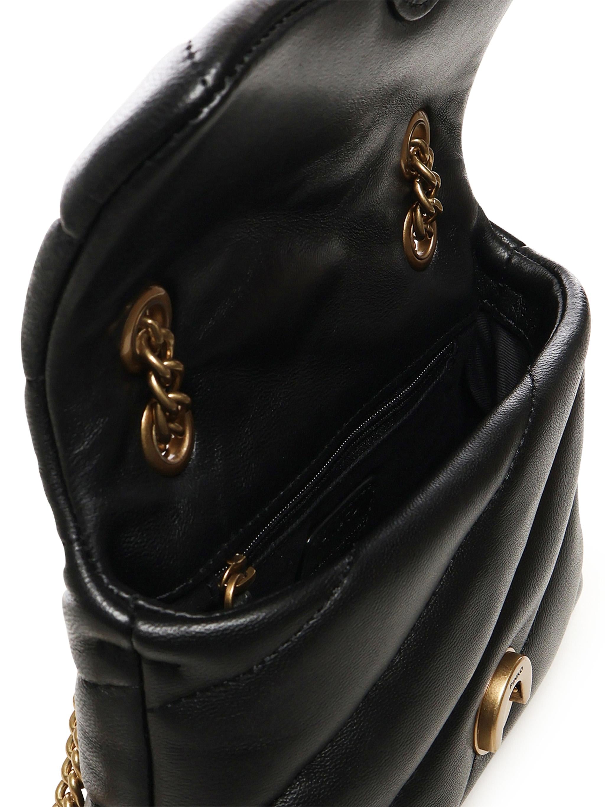 Borsa a tracolla piccola Love Bag Puff 100040 A0F2Z99Q PINKO