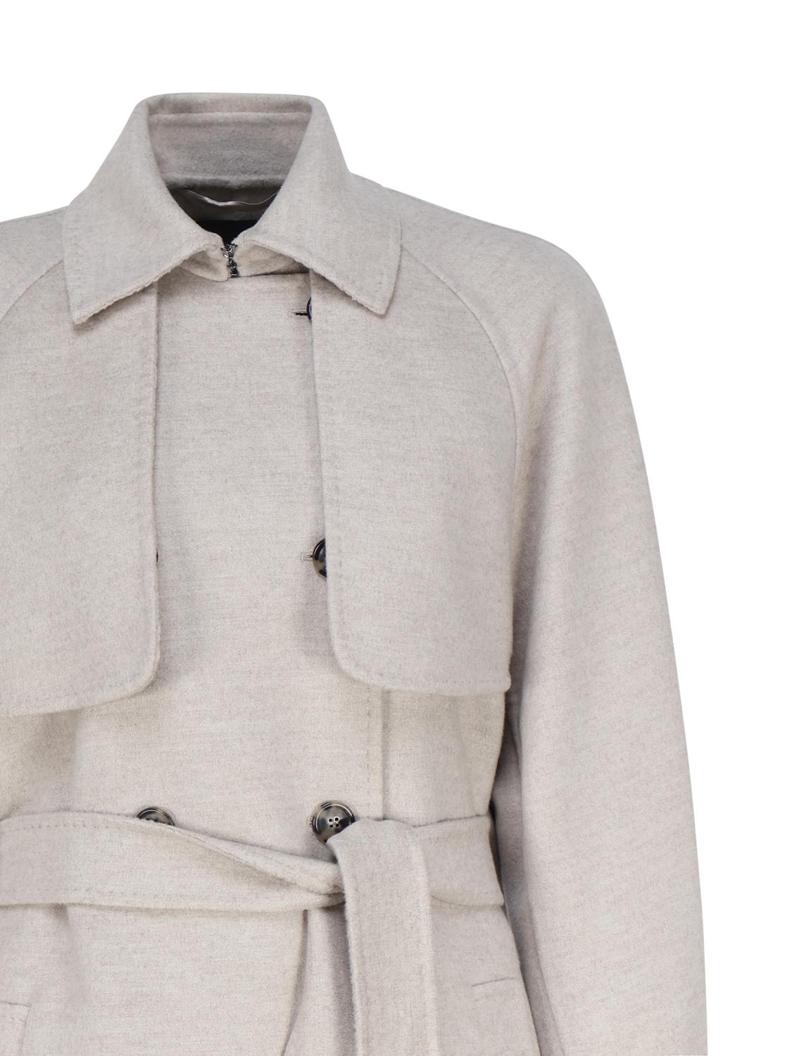 Trench oversize in cashmere<BR/> 2310160335600 FALCONE012 MAX MARA