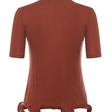 Maglia maniche corte in lana con logo<BR/> FS9750 AVFEF1T6K FENDI
