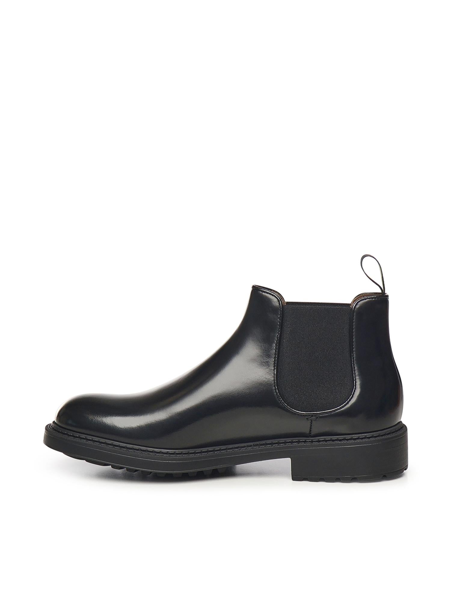 Stivaletto Chelsea in pelle DU1329HENRUF007 NN00 DOUCAL'S