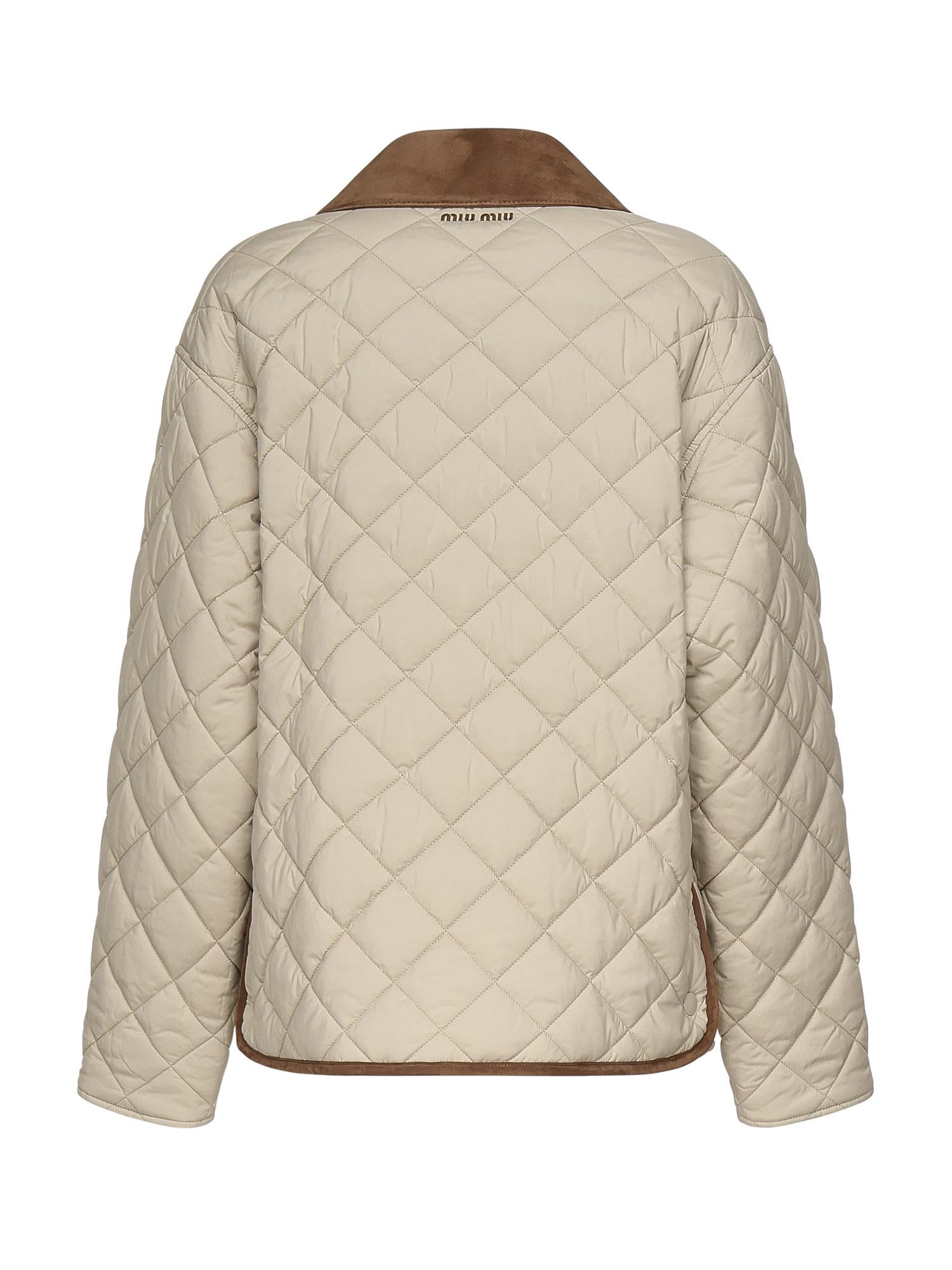Giubbotto trapuntato con finiture a contrasto<BR/><BR/> ML1311 17OOF0036 MIU MIU
