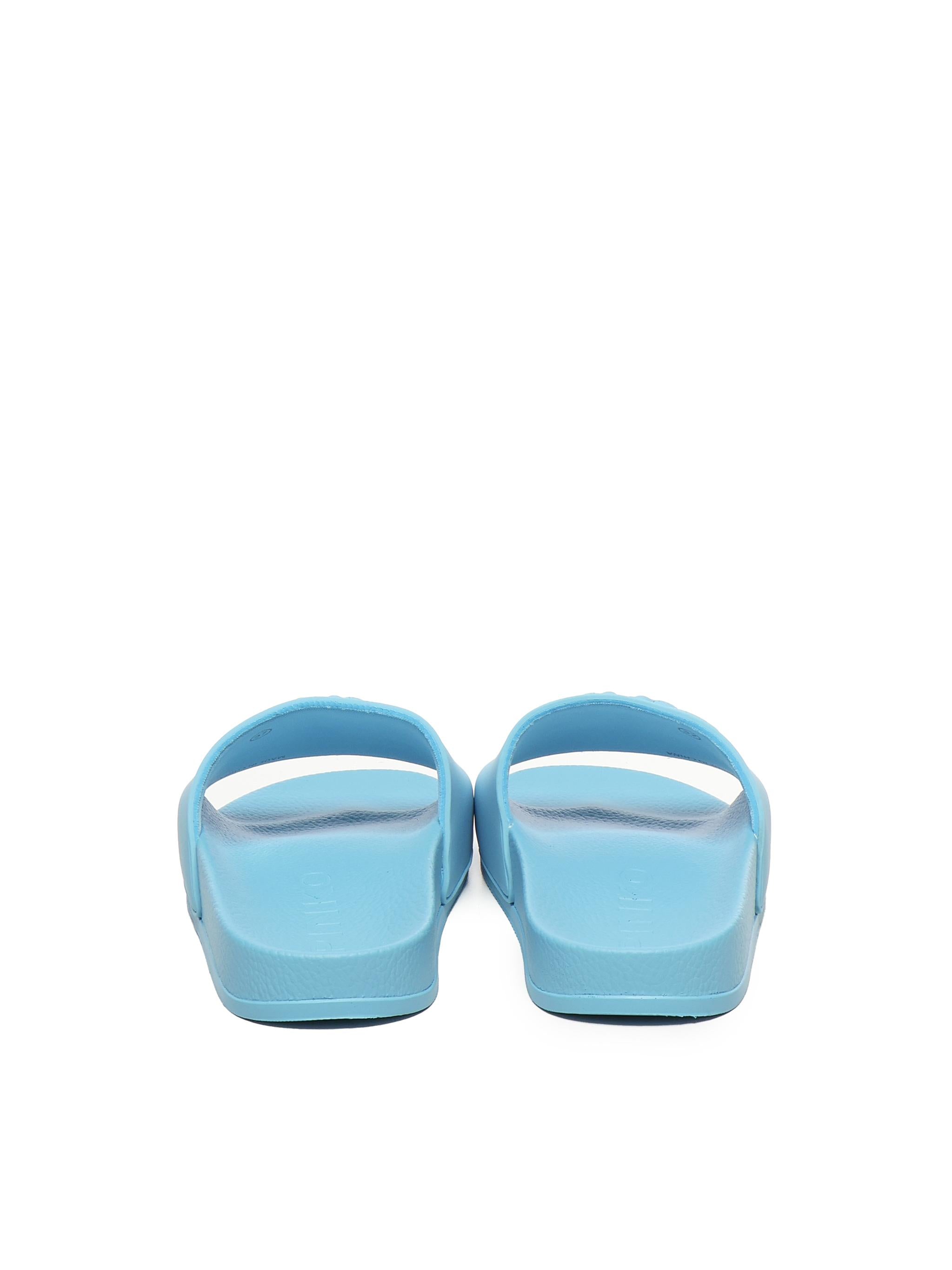 Slide in gomma con logo SS0093 E027EA7 PINKO