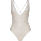 Costume intero con bretelline sottili incrociate MC22SP03 BR00TC14001 MISSONI