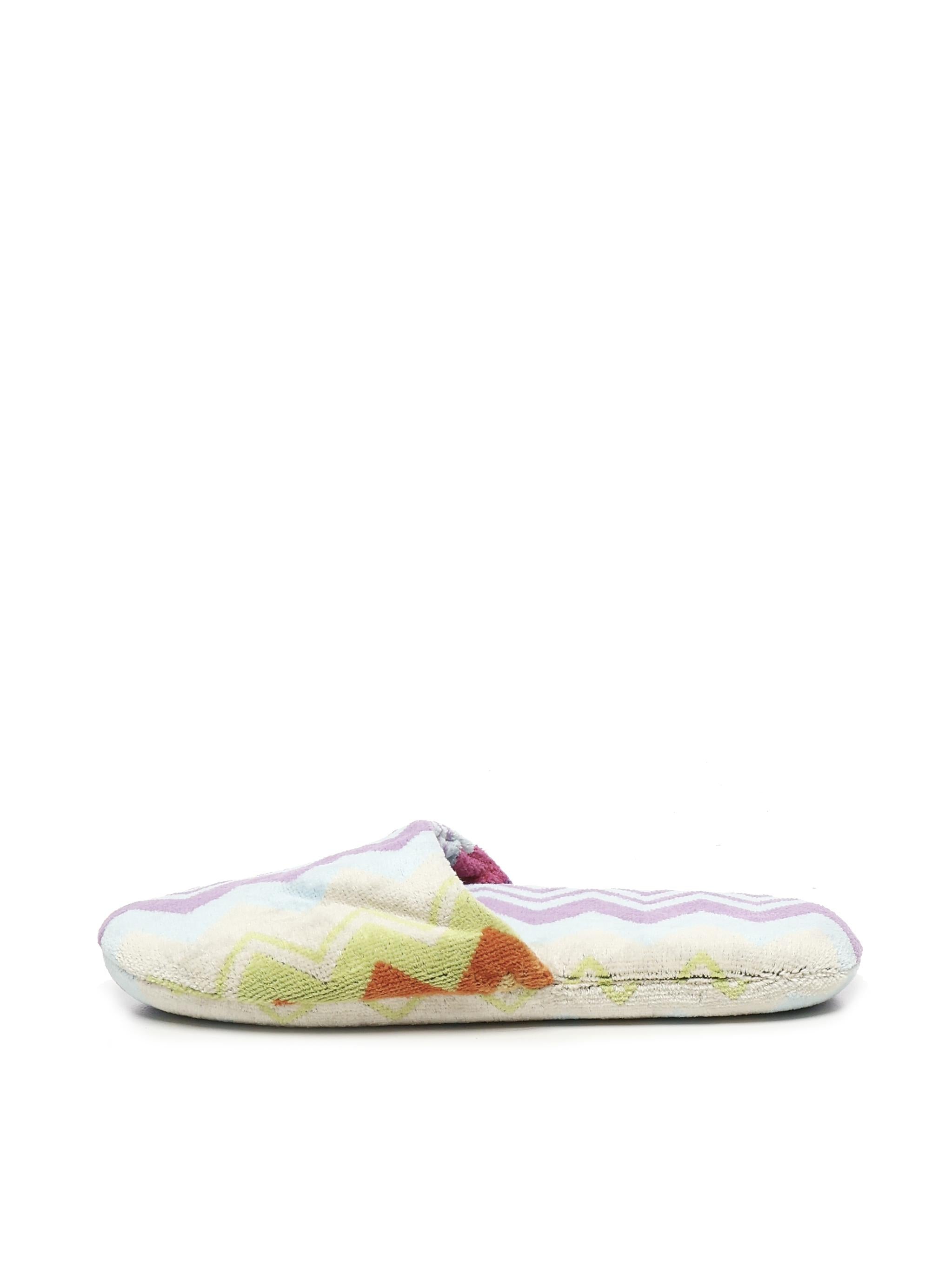 Pantofole Giacomo in spugna di cotone 1D3OG00005 T59 MISSONI HOME