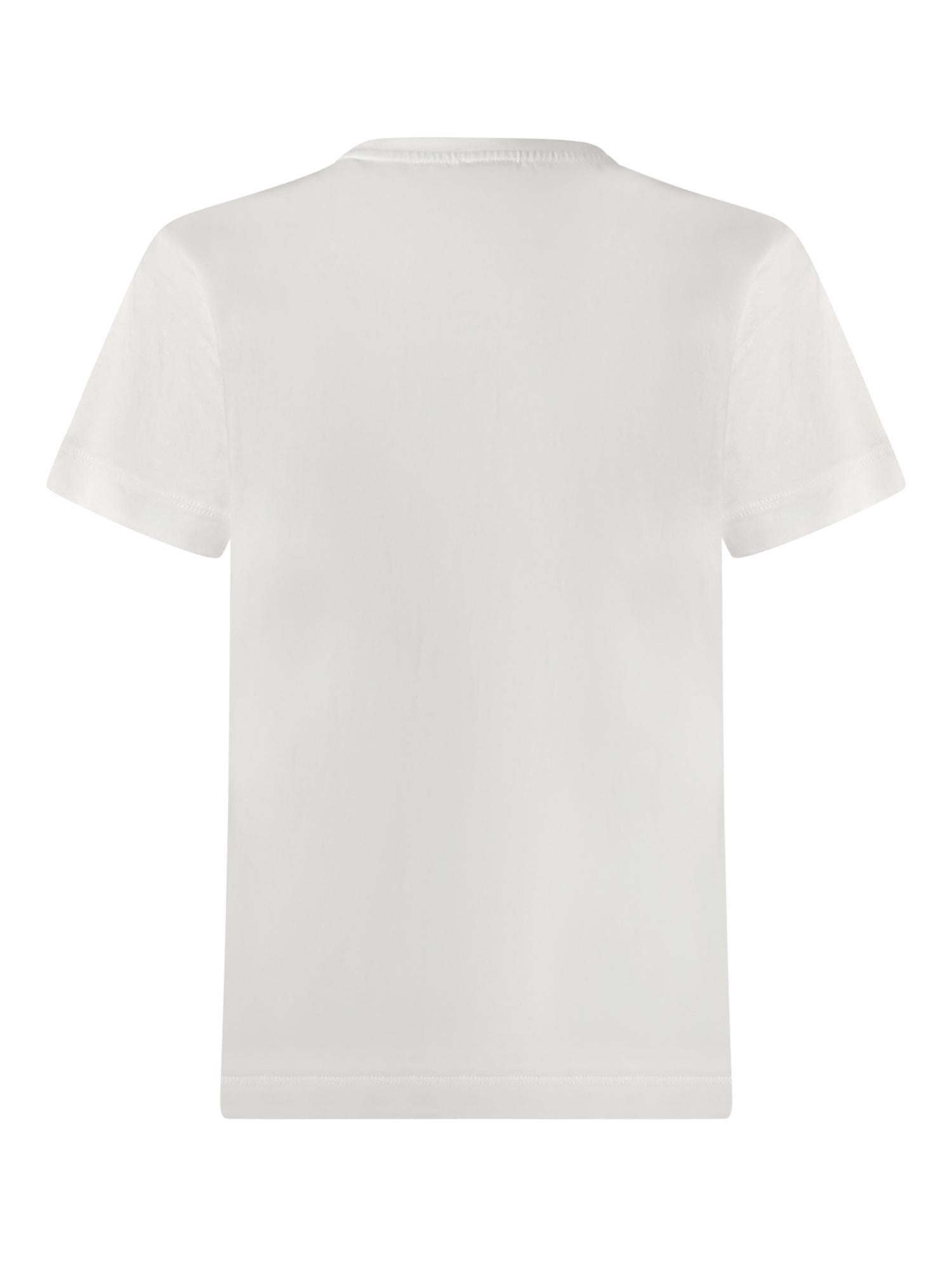 T-shirt con ricamo logo Love Birds in cristalli<BR/> 103320 A2RNZ05 PINKO