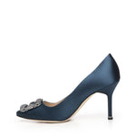 Décolleté Hangisi in raso 9XX0663 4029 MANOLO BLAHNIK