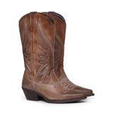 Stivali texani con ricamo DX607 INGRCUOIO METISSE