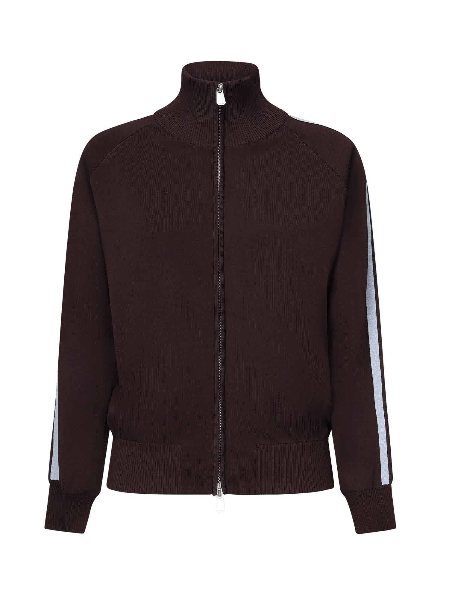 Felpa con zip e logo<BR/> 105391 A2FQR57 PINKO