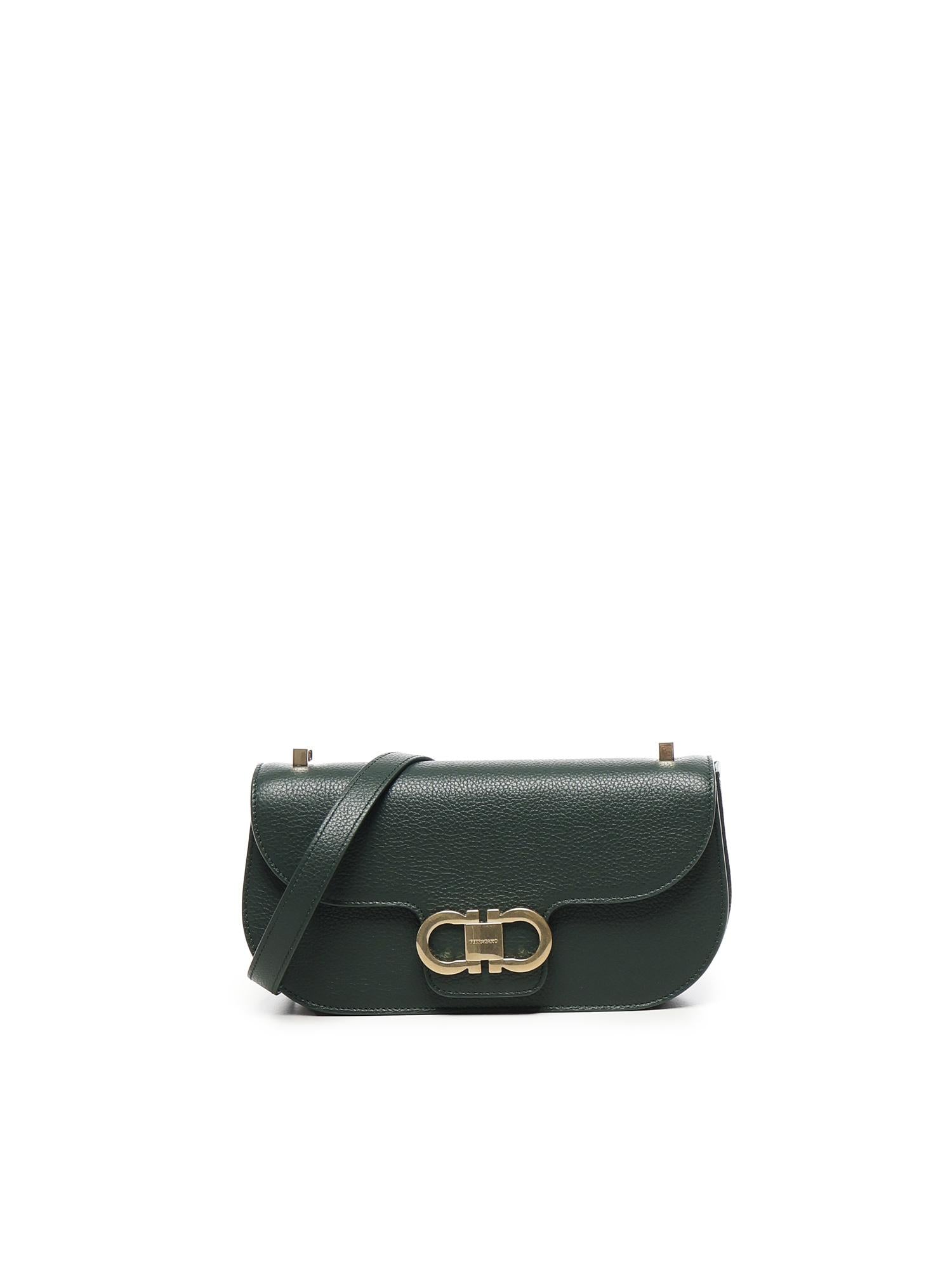 Mini bag a tracolla Double Gancini 21A073 784612005 FERRAGAMO